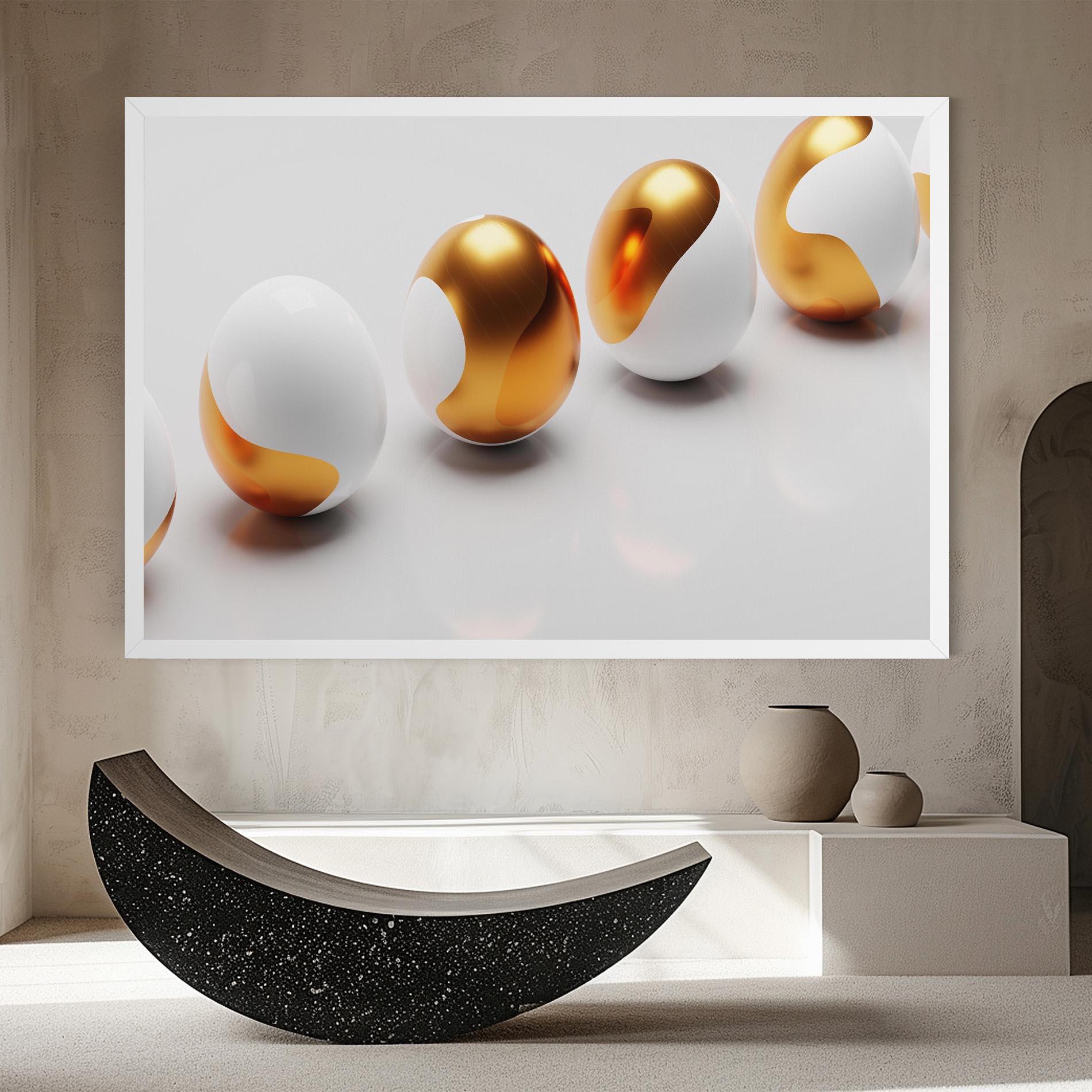 Vászonkép Elegant Easter Eggs mockup 8