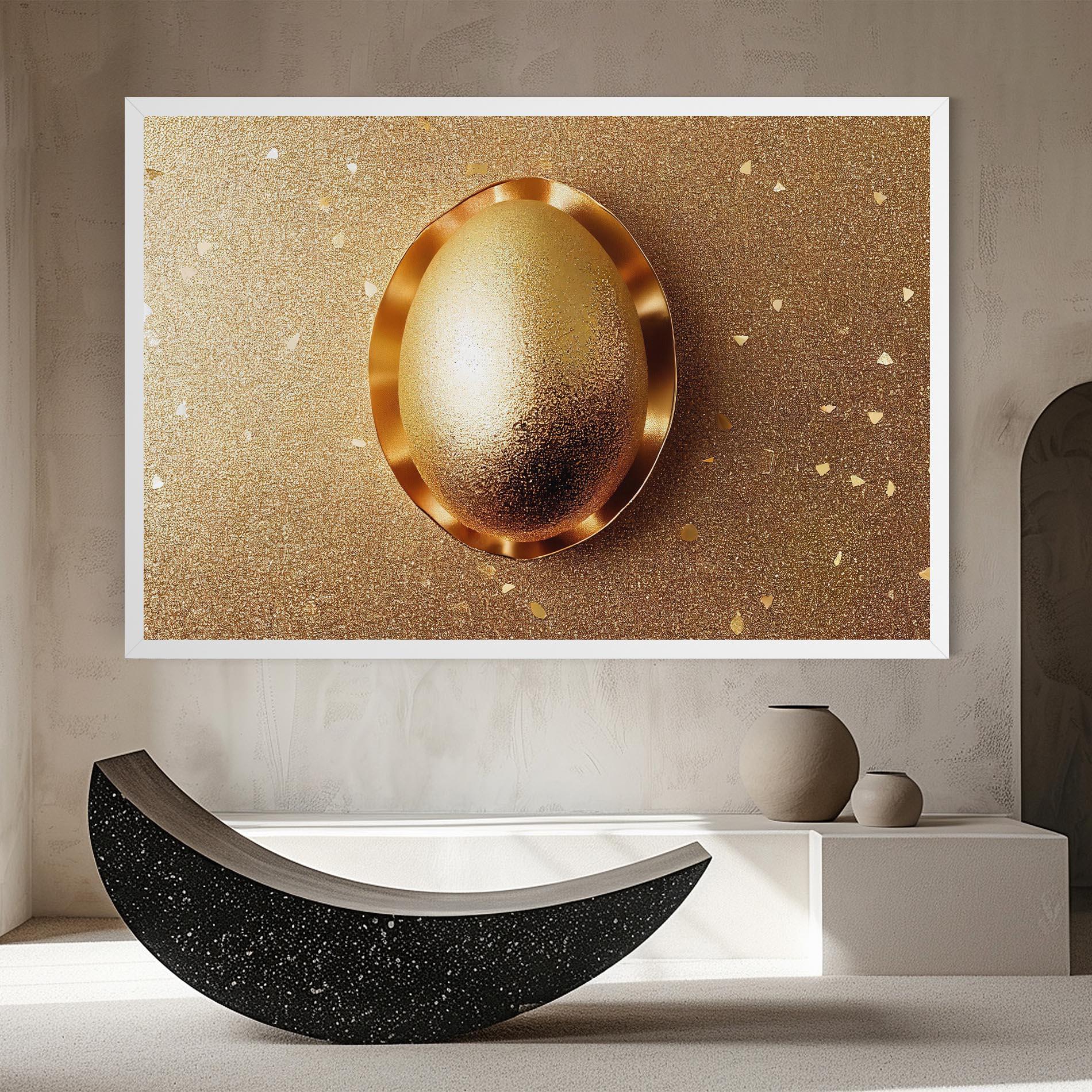 Vászonkép Golden Egg Chocolate mockup 8