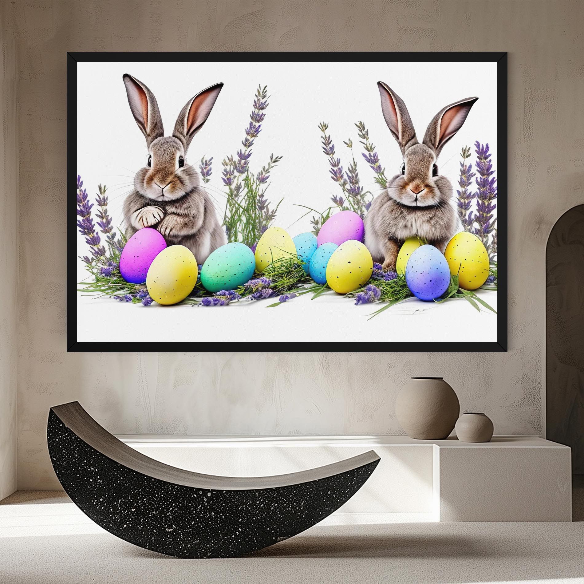 Flowers Easter Bunny mockup 8