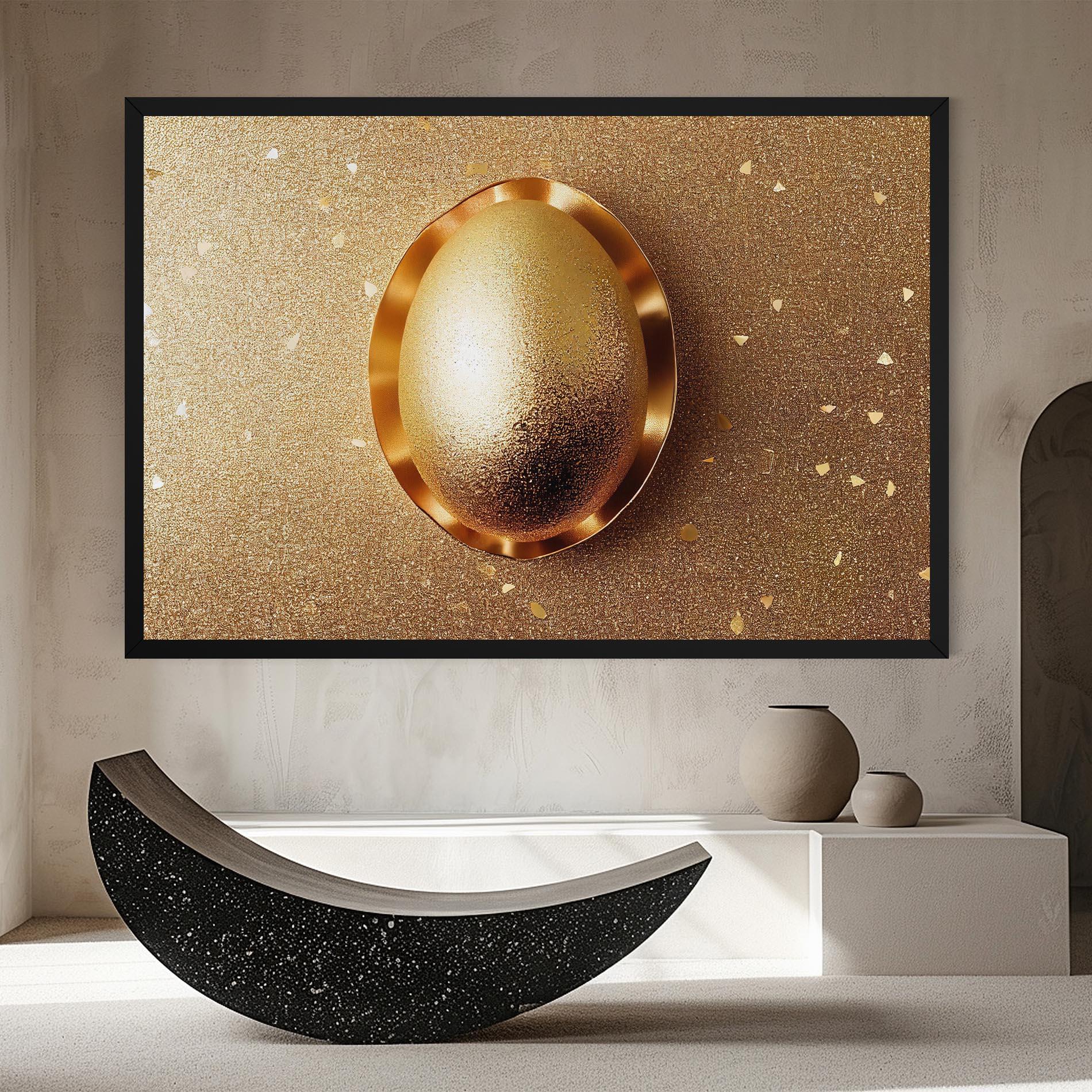 Vászonkép Golden Egg Chocolate mockup 8