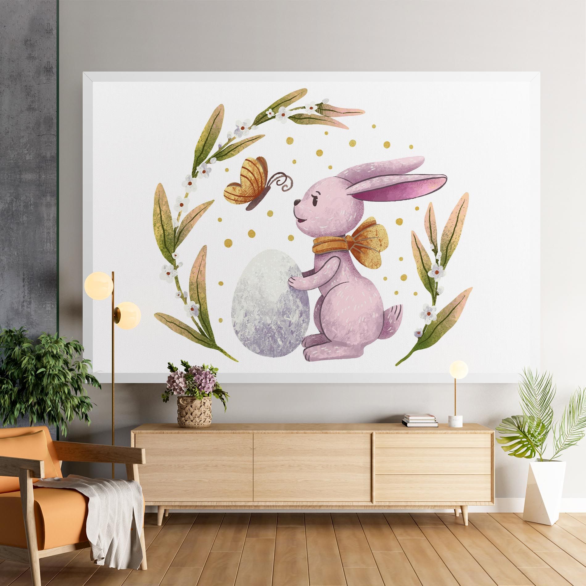 Easter Pink Bunny mockup 9