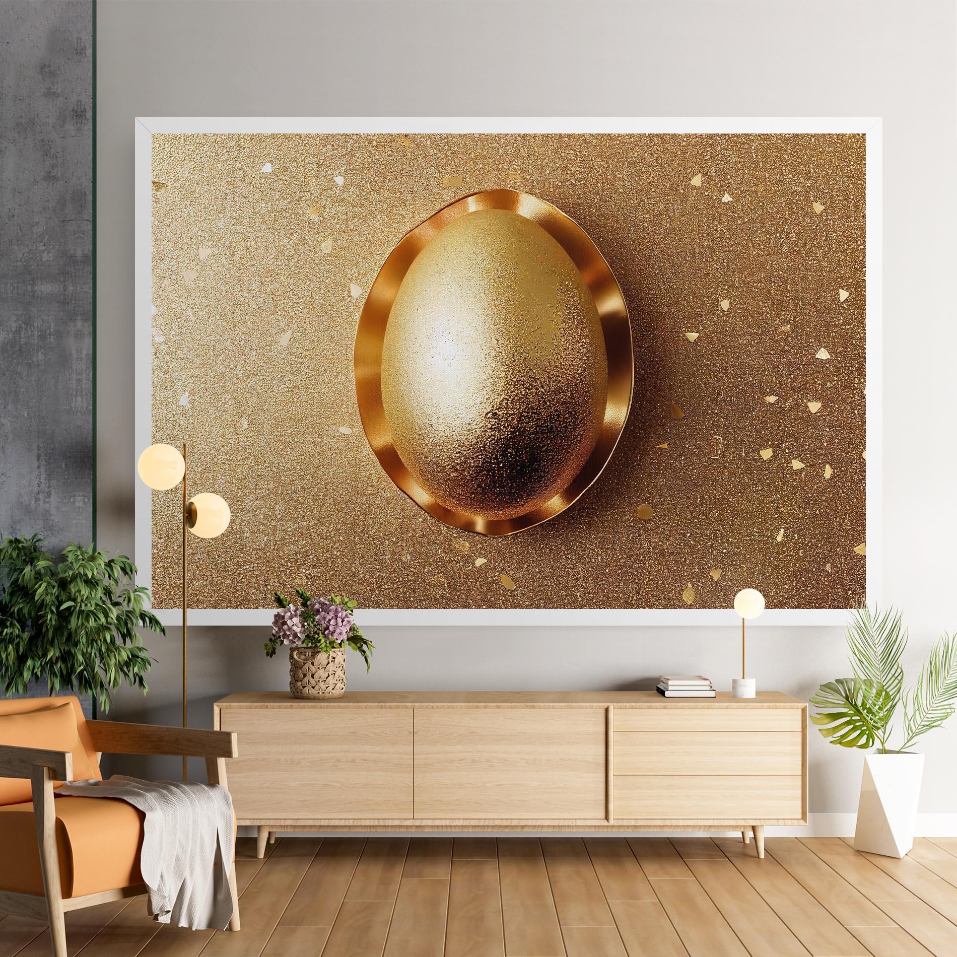 Vászonkép Golden Egg Chocolate mockup 9