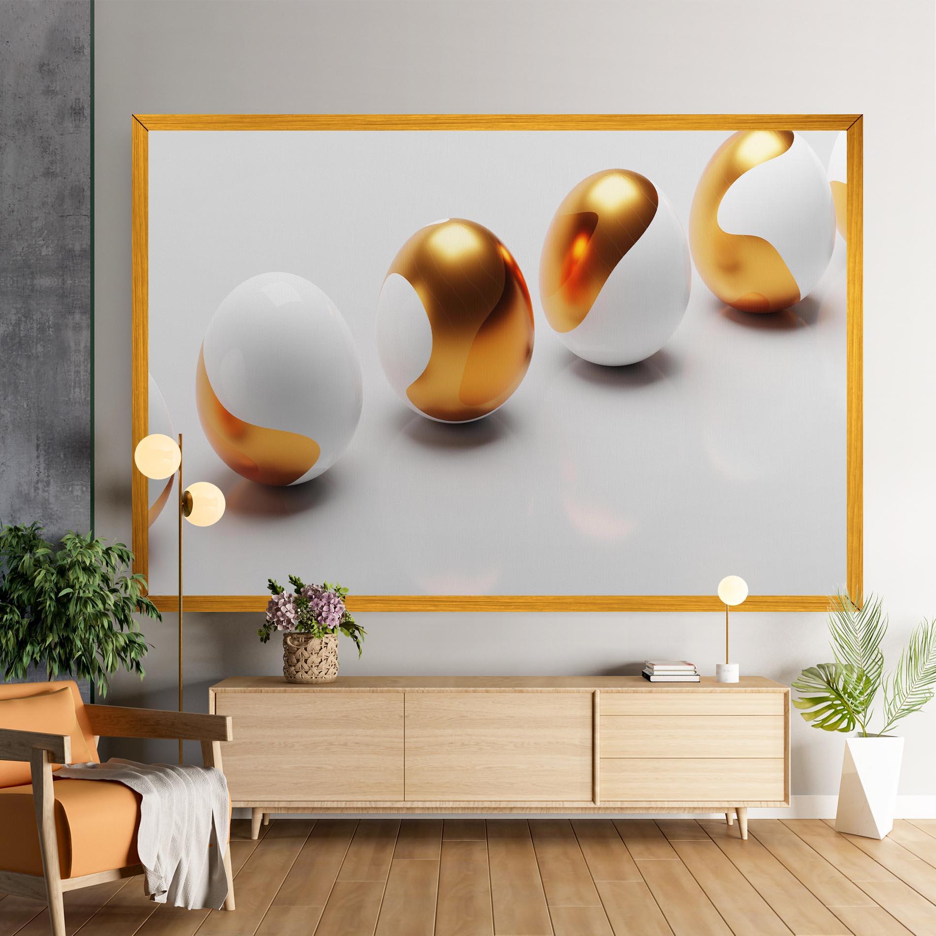 Vászonkép Elegant Easter Eggs mockup 9