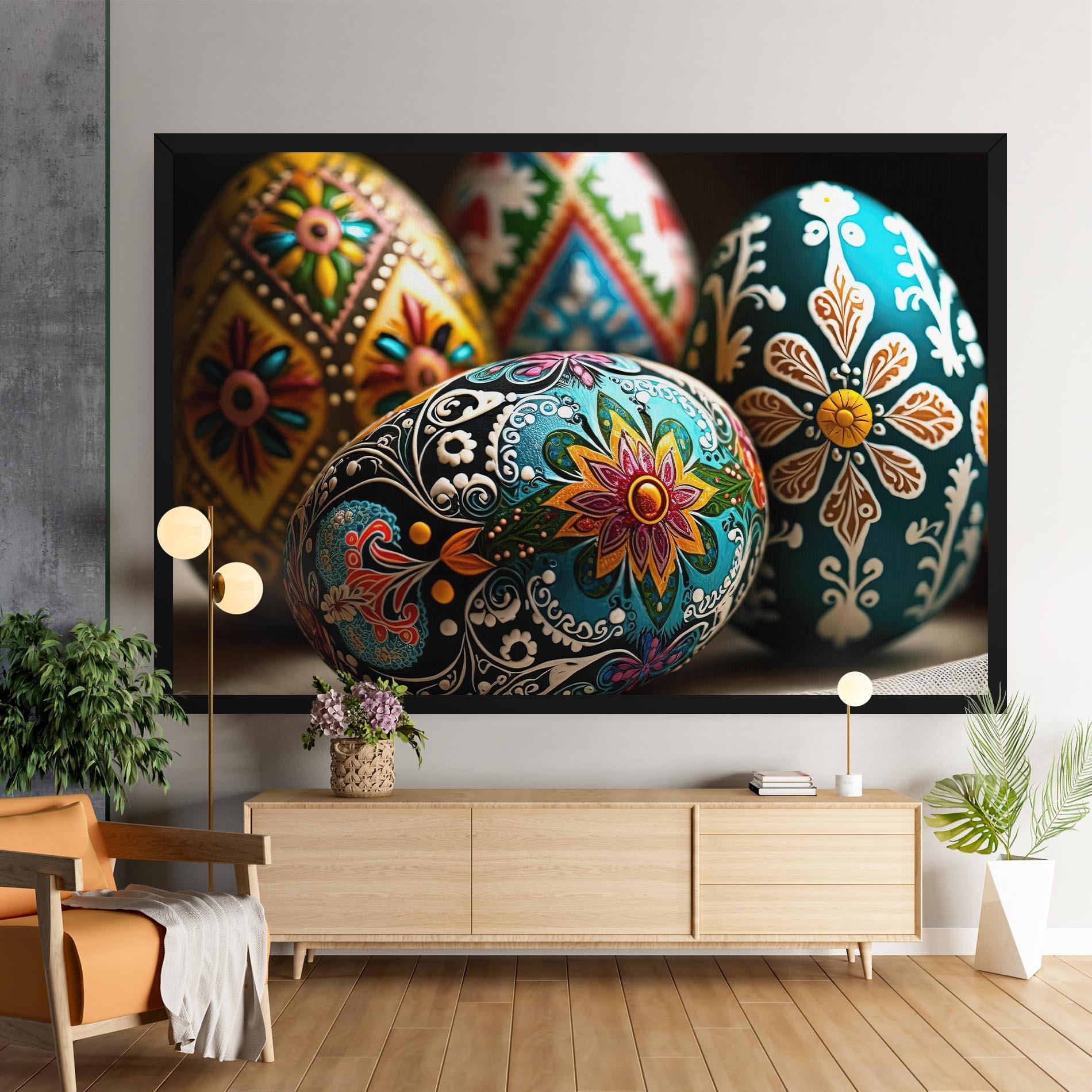 Vászonkép Easter Eggs Ornament mockup 9