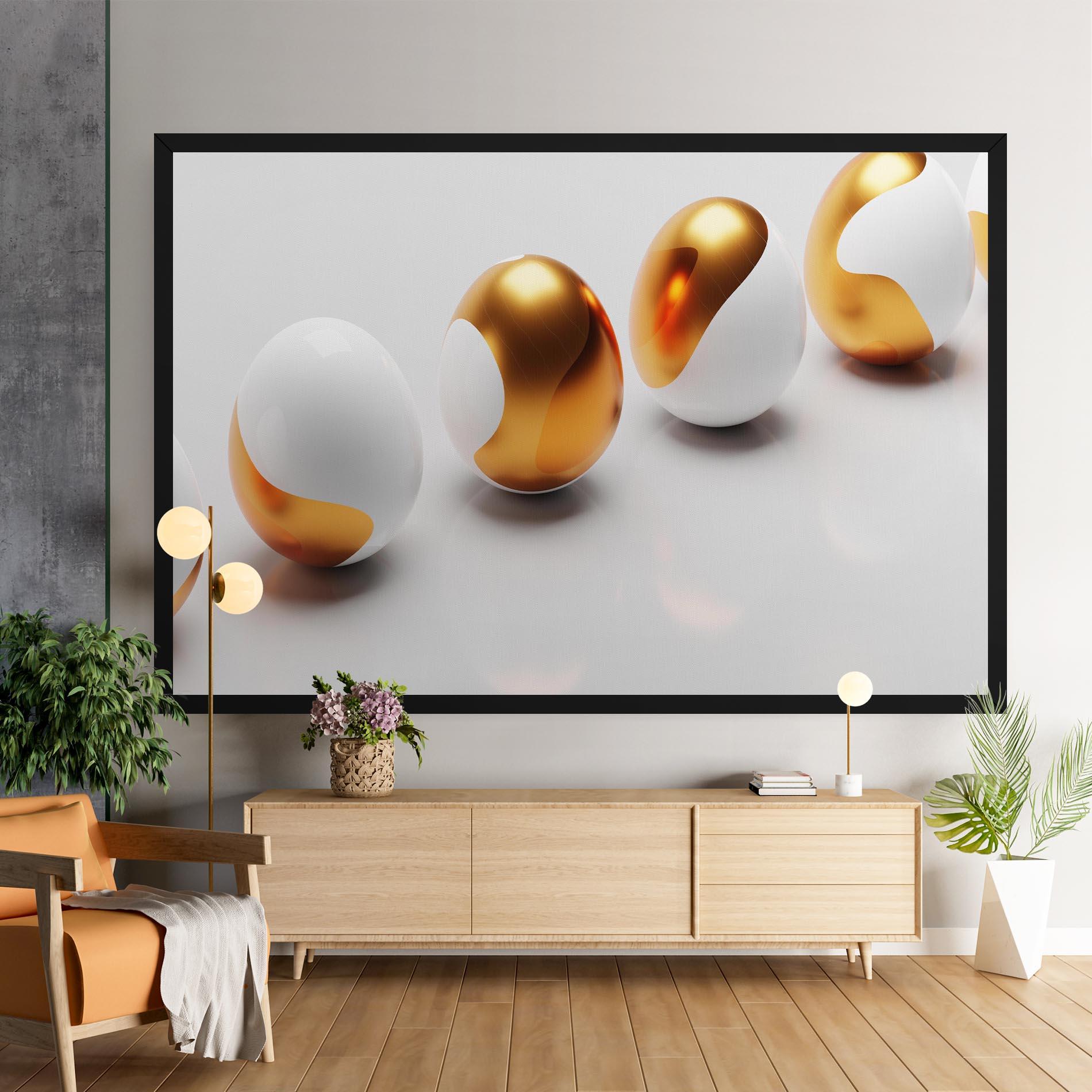 Vászonkép Elegant Easter Eggs mockup 9