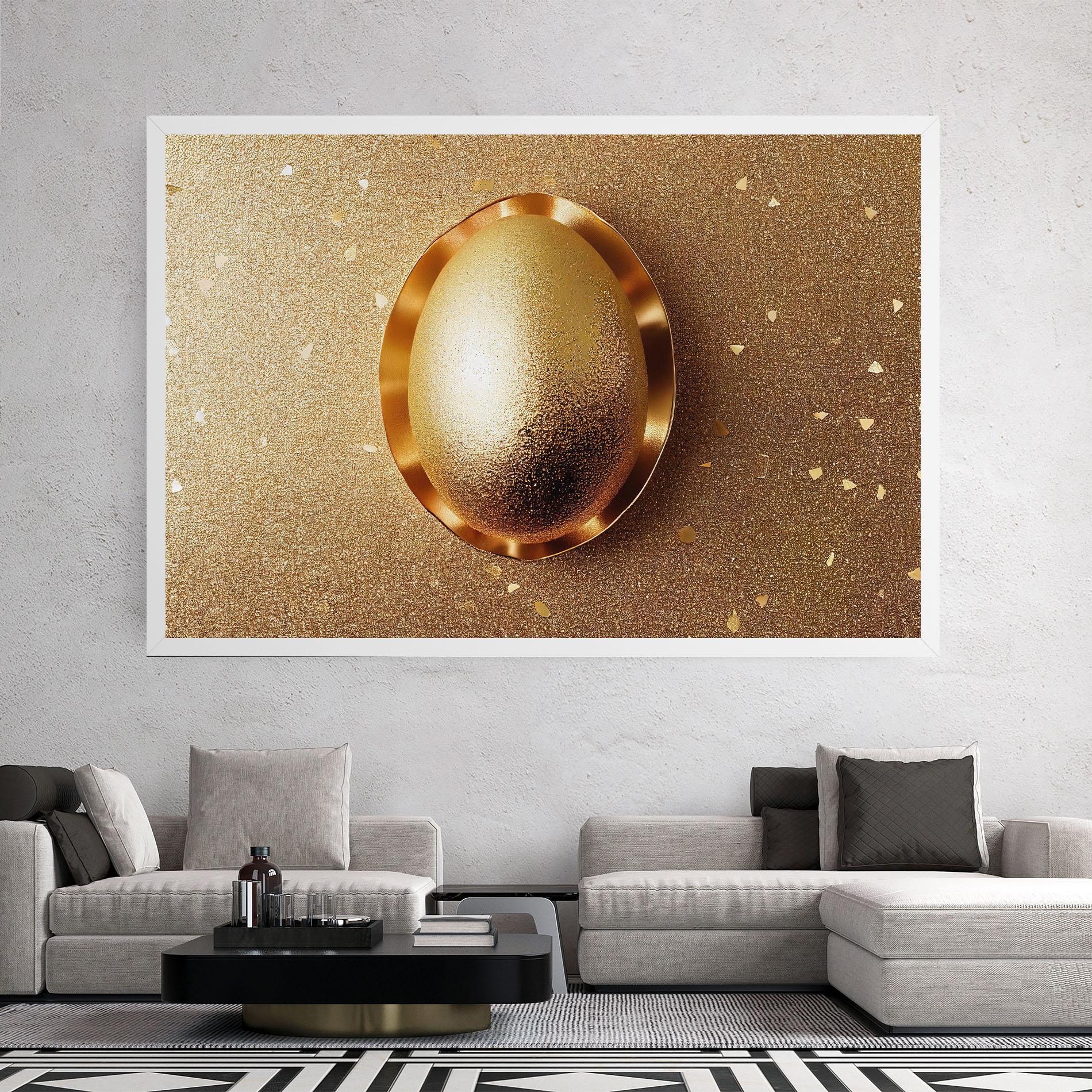 Vászonkép Golden Egg Chocolate mockup 2