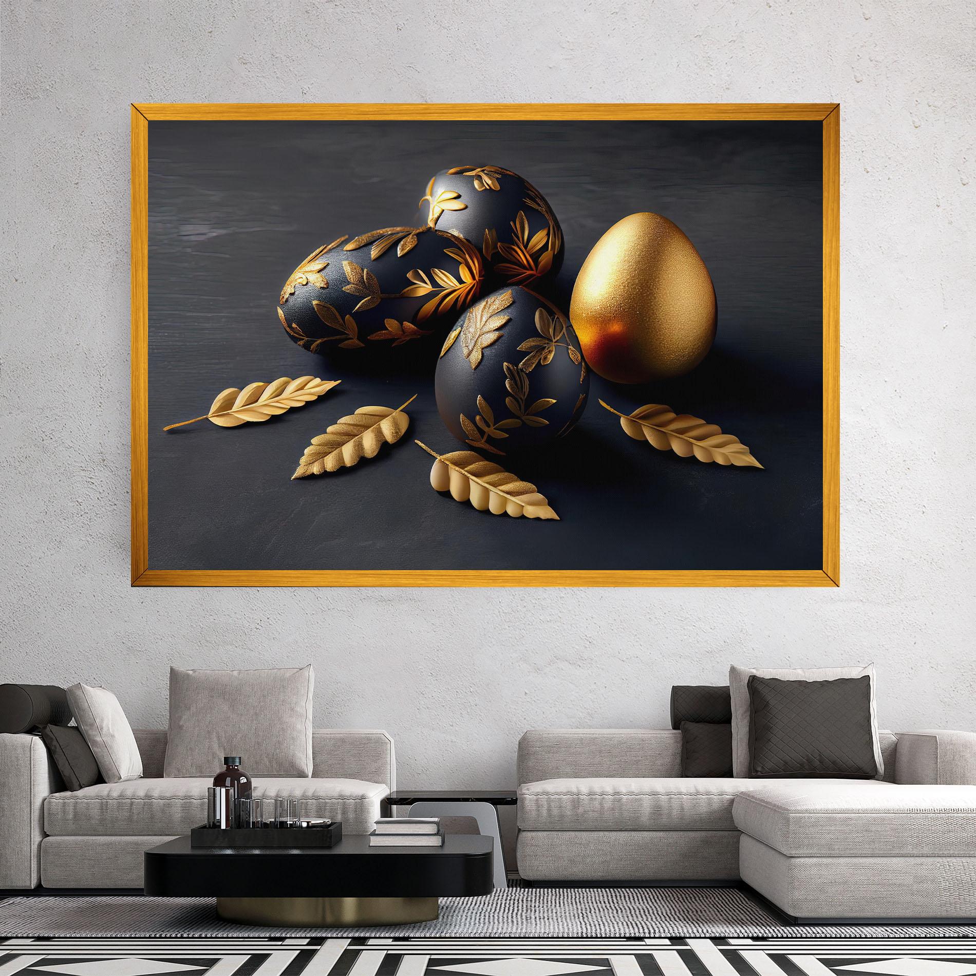 Vászonkép Black Gold Egs mockup 2
