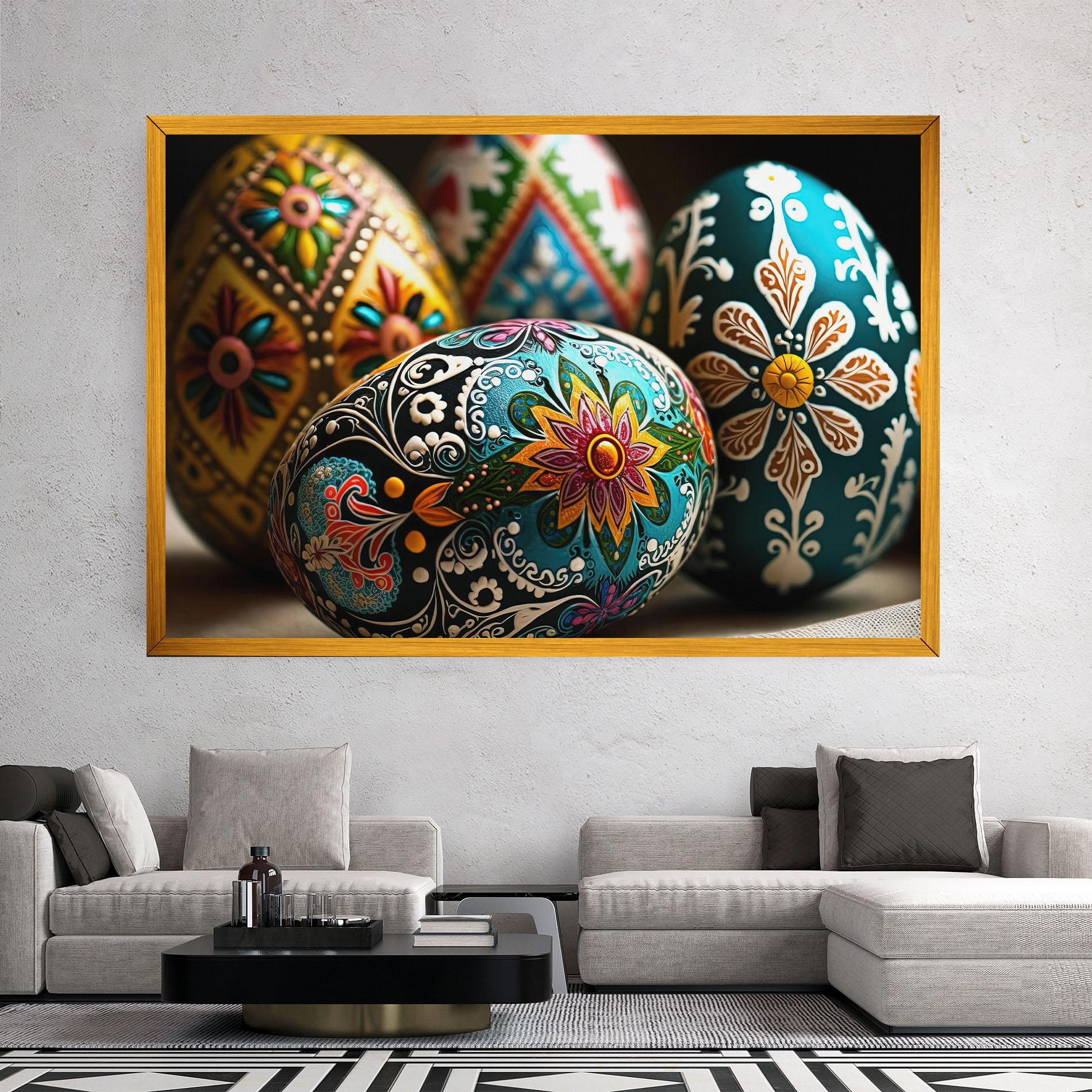 Vászonkép Easter Eggs Ornament mockup 2