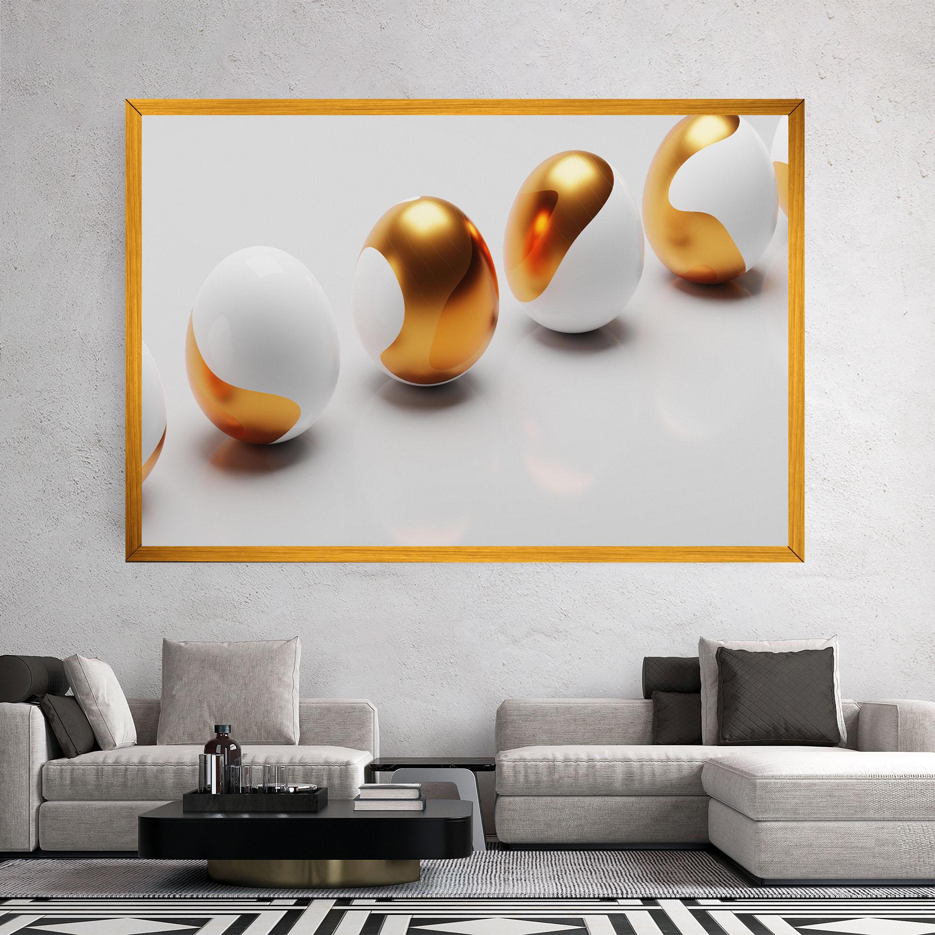 Vászonkép Elegant Easter Eggs mockup 2