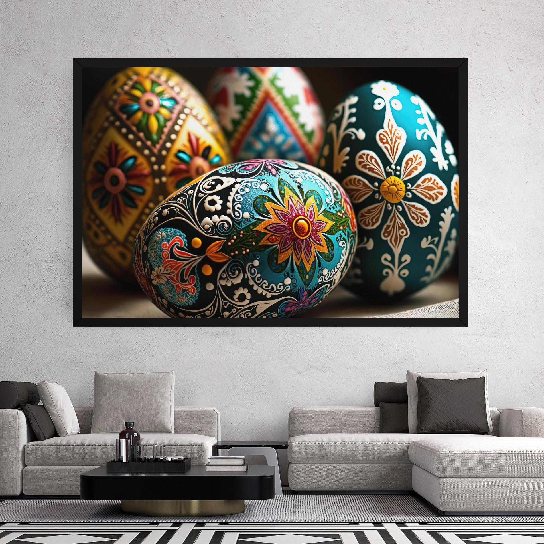 Vászonkép Easter Eggs Ornament mockup 2