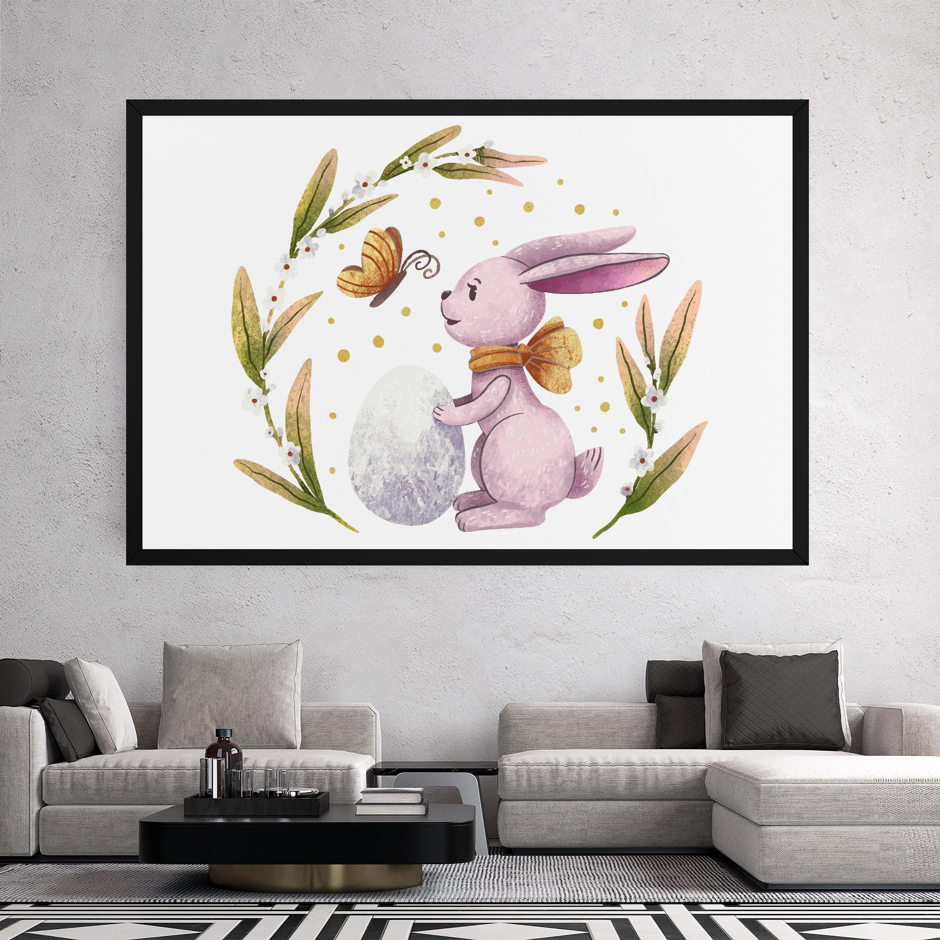 Easter Pink Bunny mockup 2