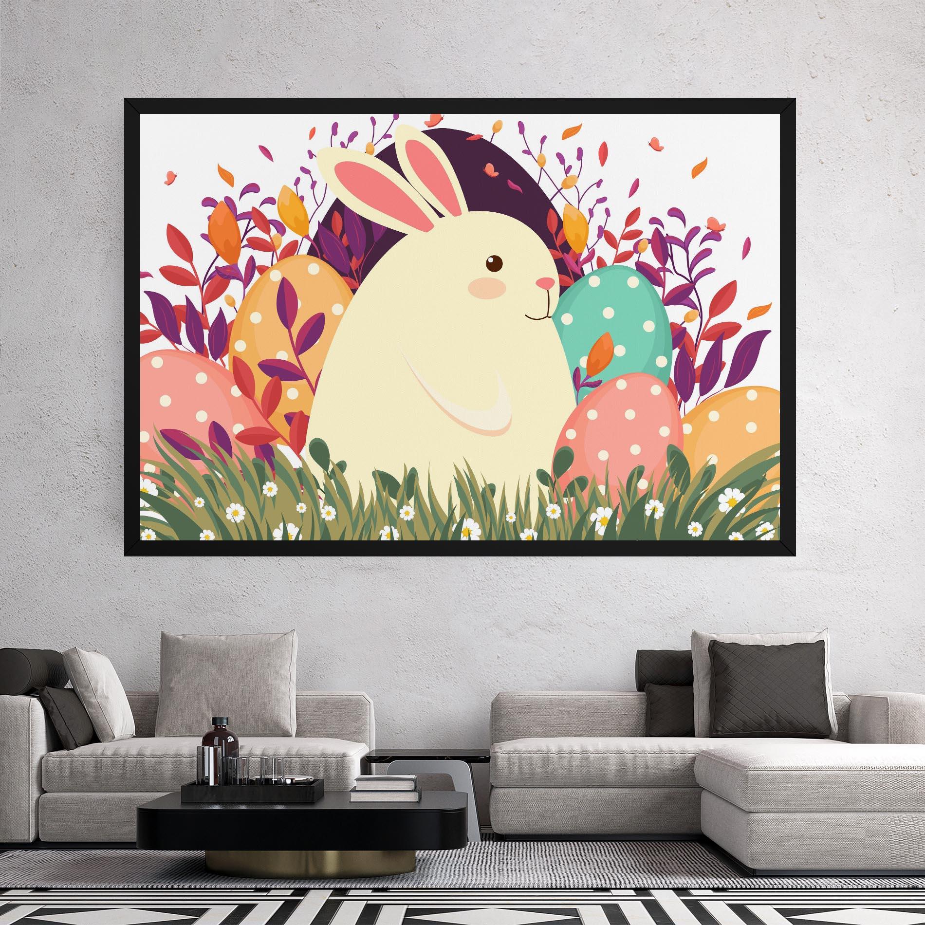 Vászonkép Friendly Bunny mockup 2