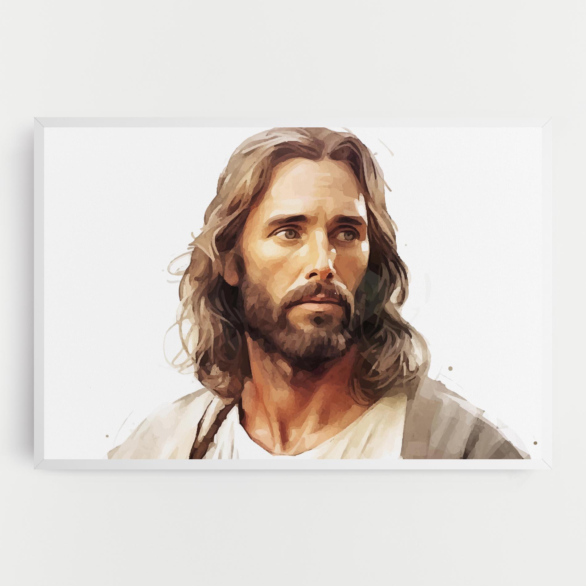 Vászonkép Jesus Long Hair mockup 0