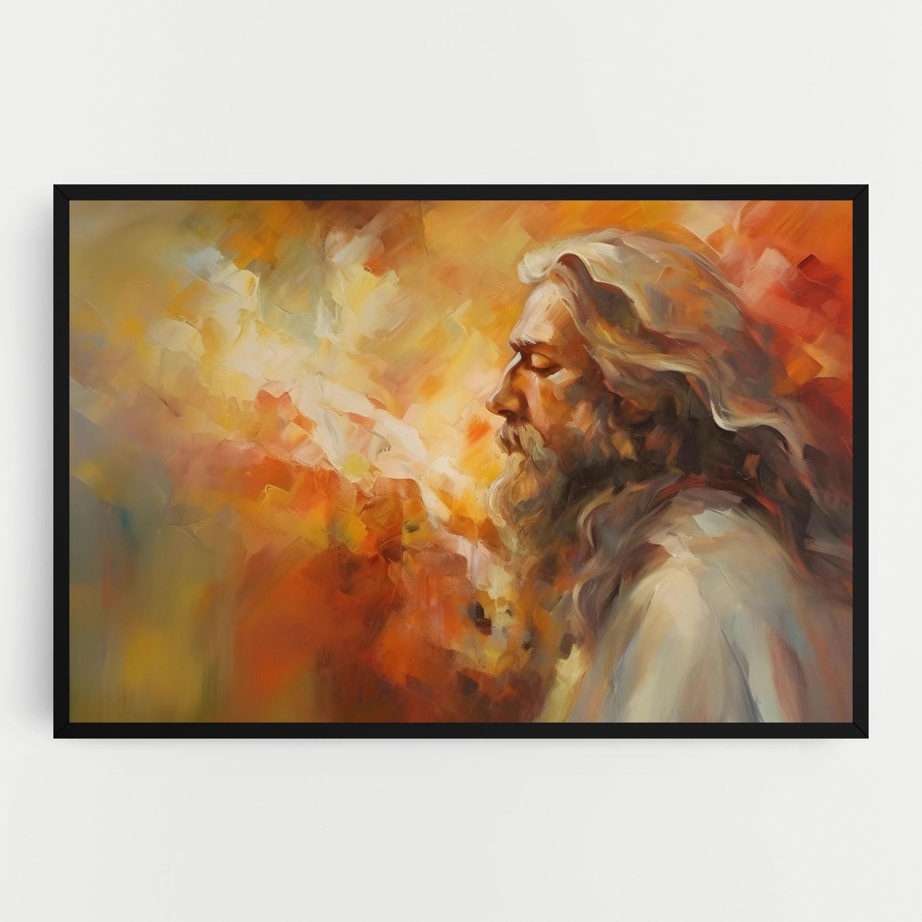 Vászonkép Christ Oil Painting mockup 0
