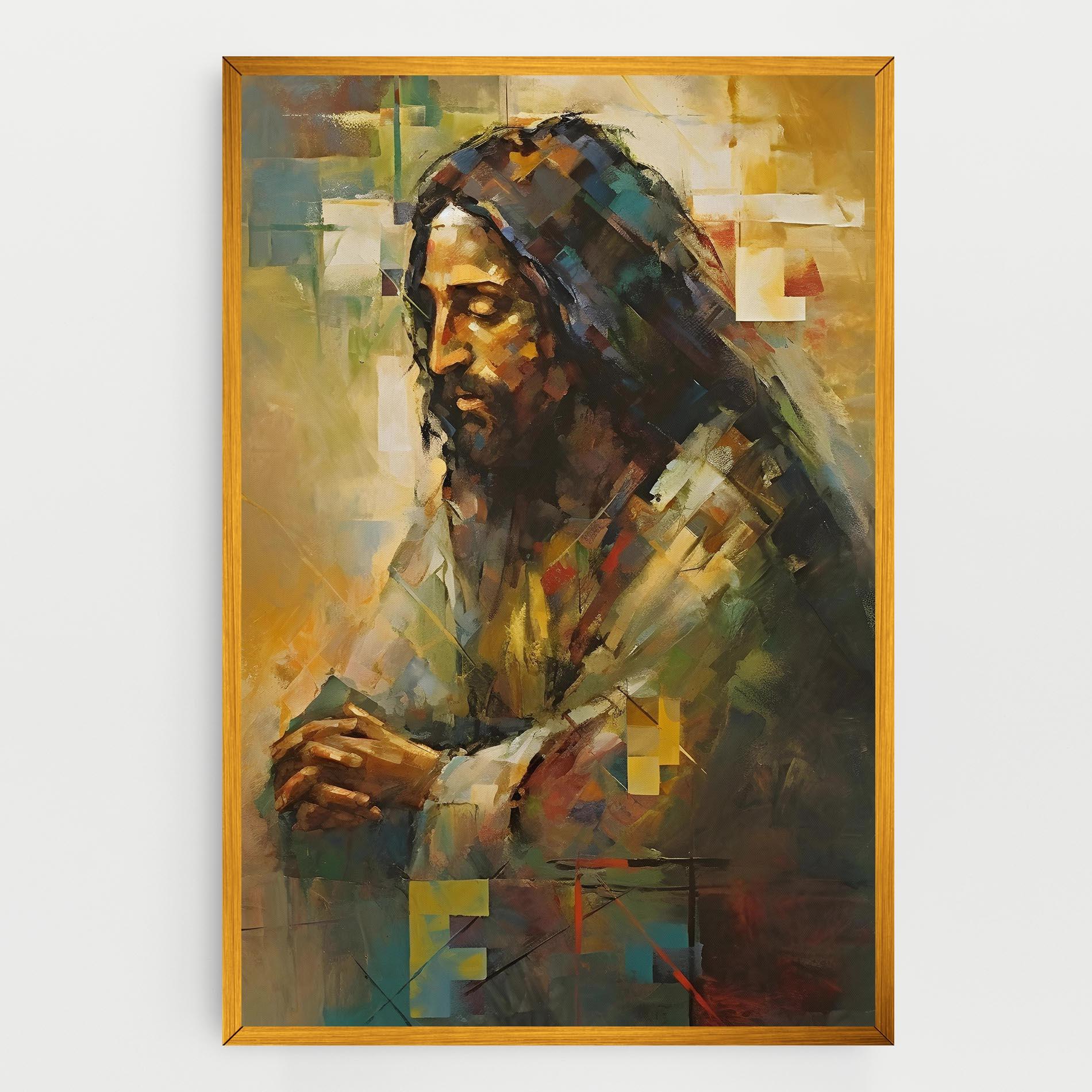 Vászonkép Christ Painting Art mockup 0