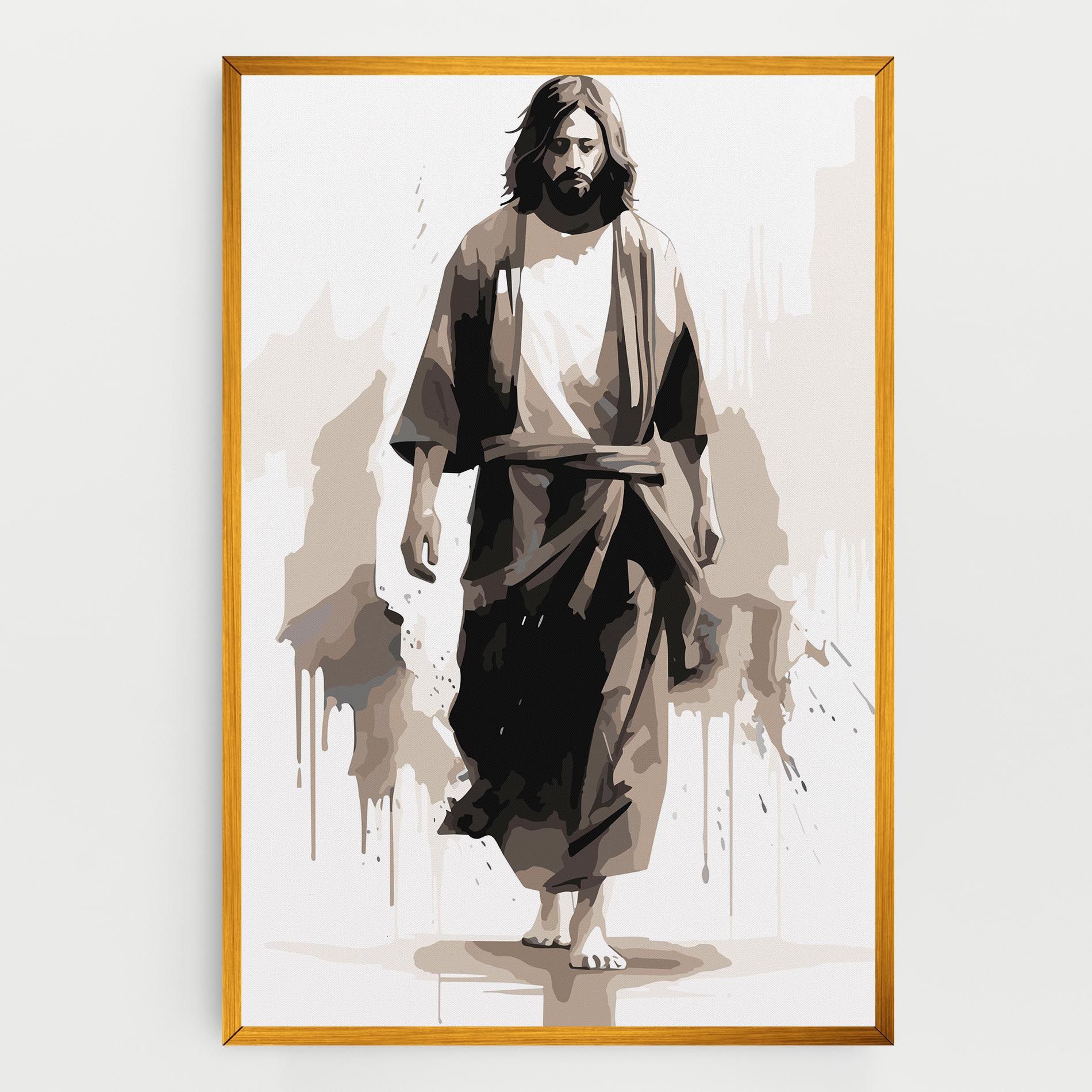 Cream Art Jesus mockup 0