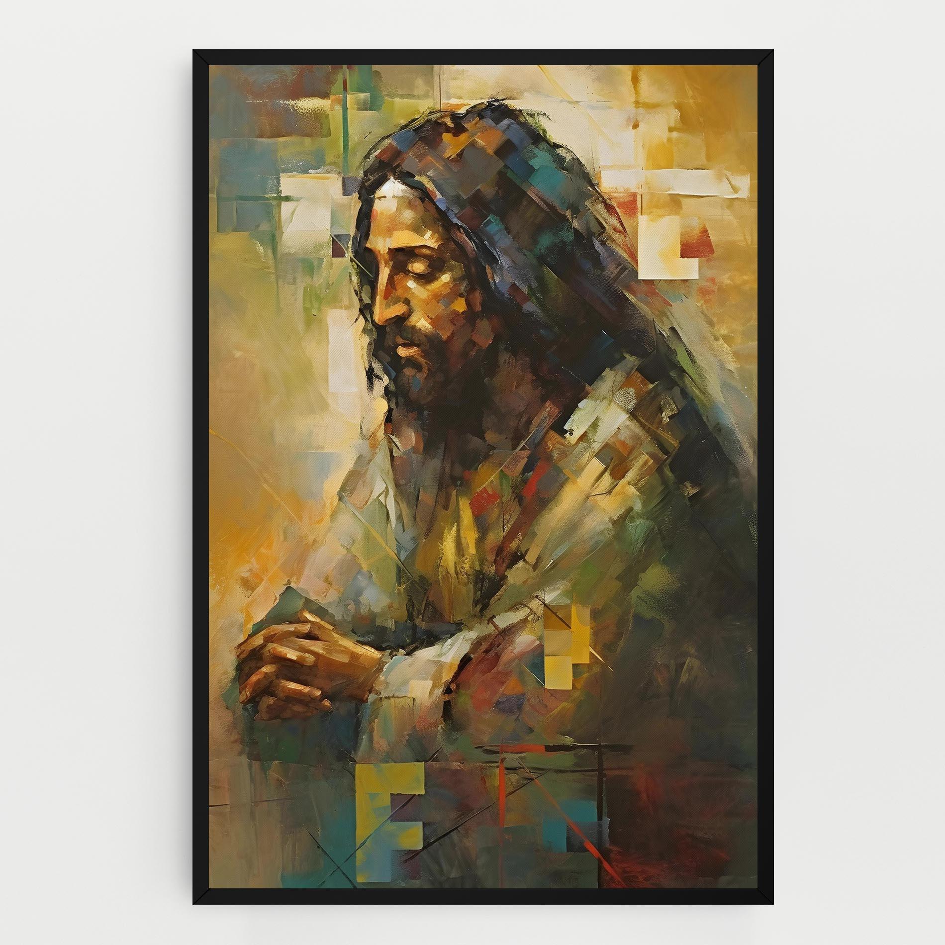 Vászonkép Christ Painting Art mockup 0