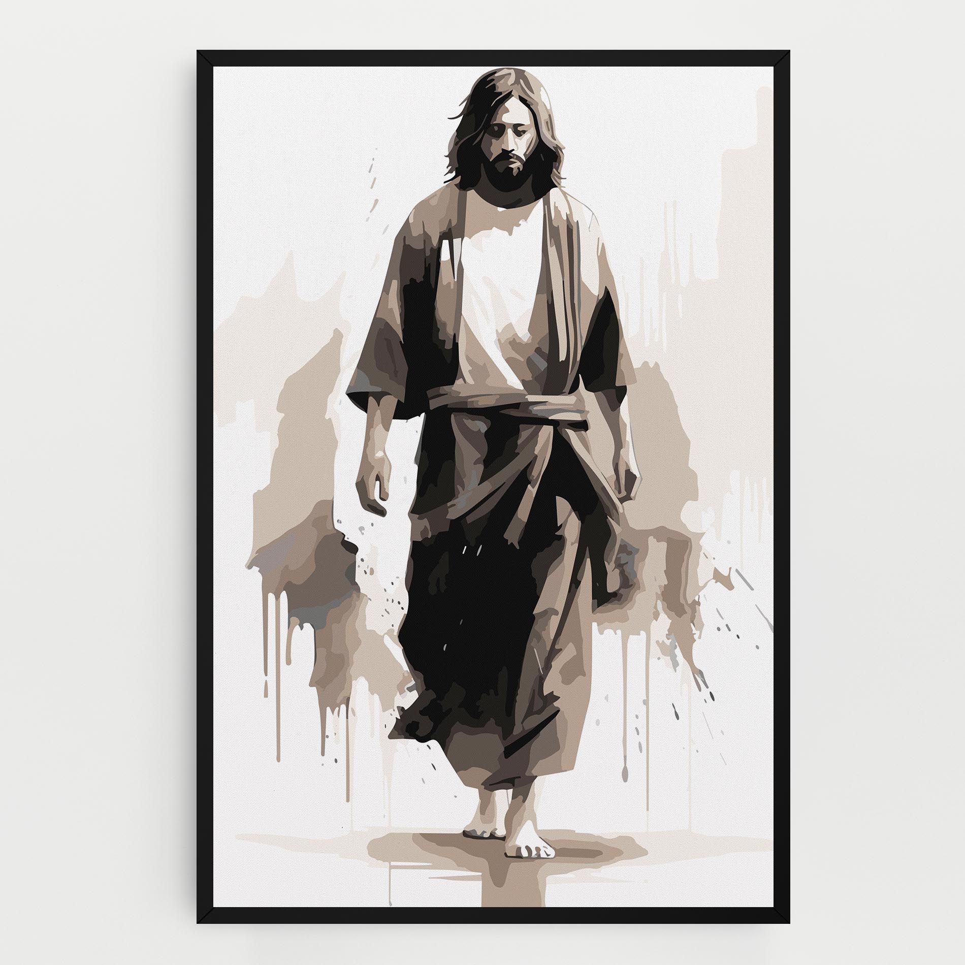Cream Art Jesus mockup 0