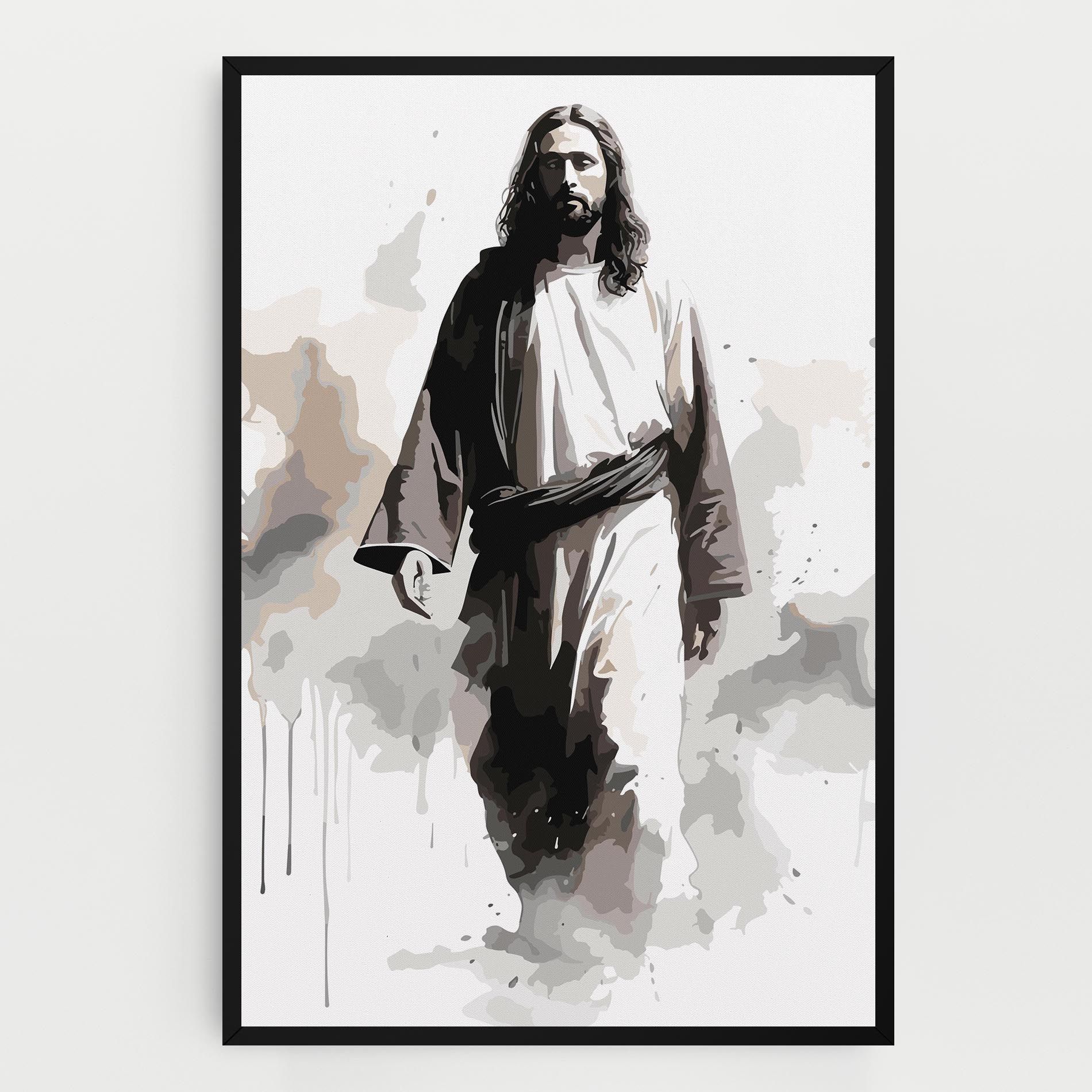 Watercolor Jesus mockup 0