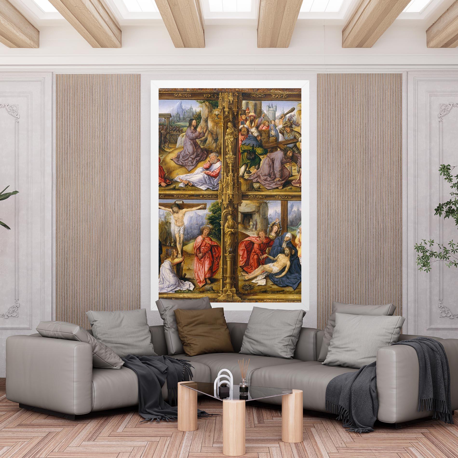 Vászonkép Gold Window View mockup 6
