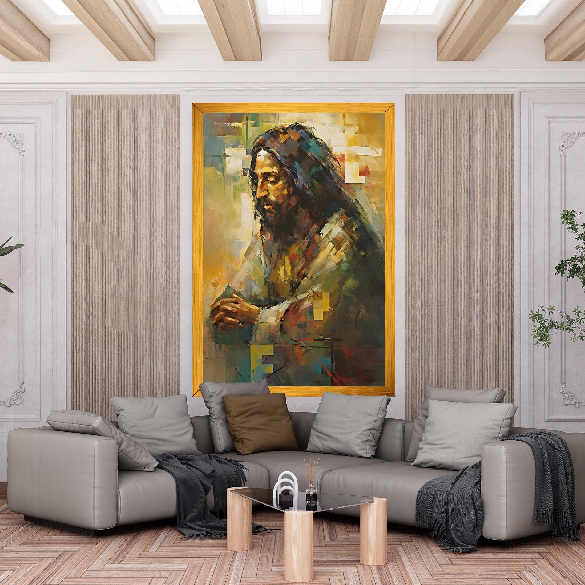 Vászonkép Christ Painting Art mockup 6