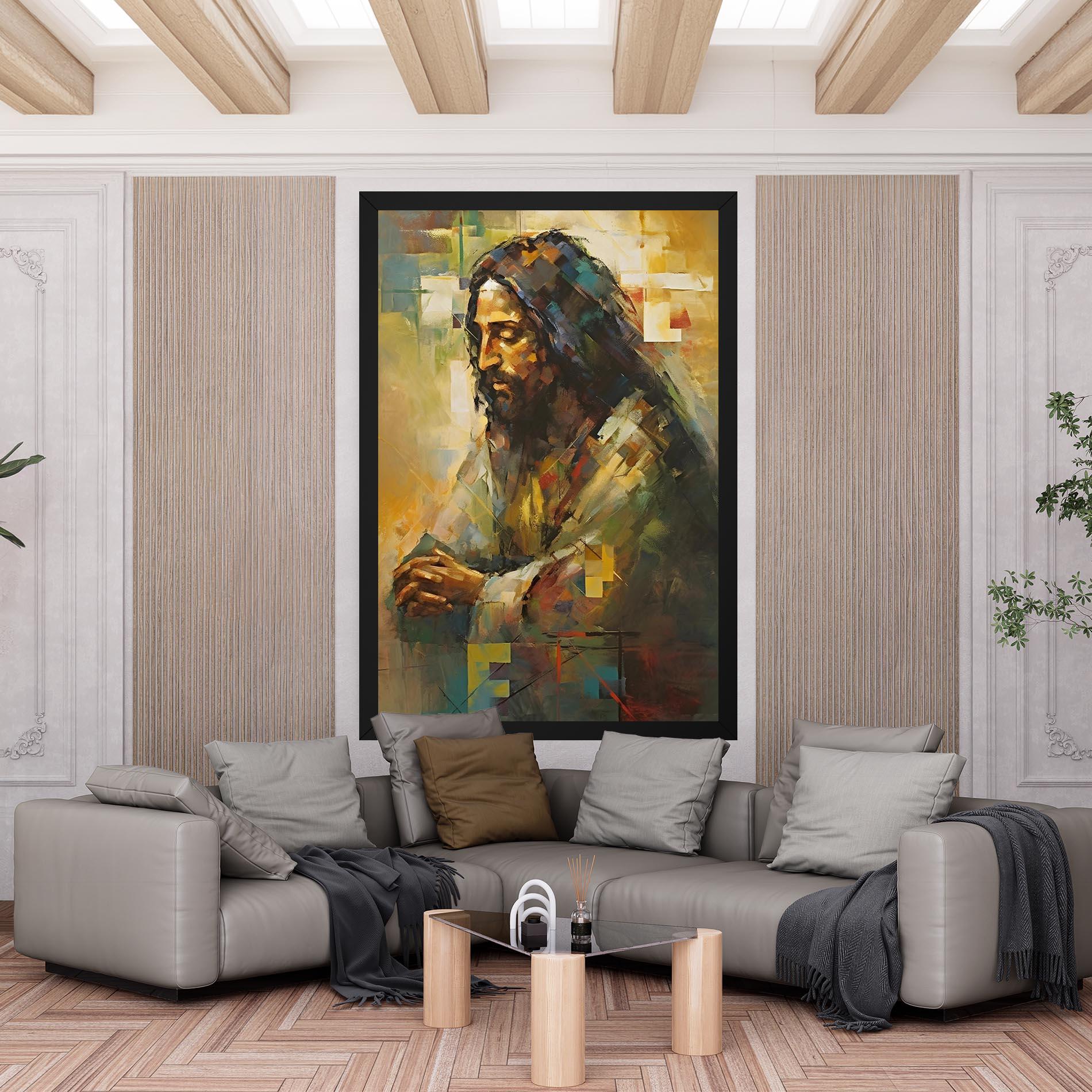 Vászonkép Christ Painting Art mockup 6