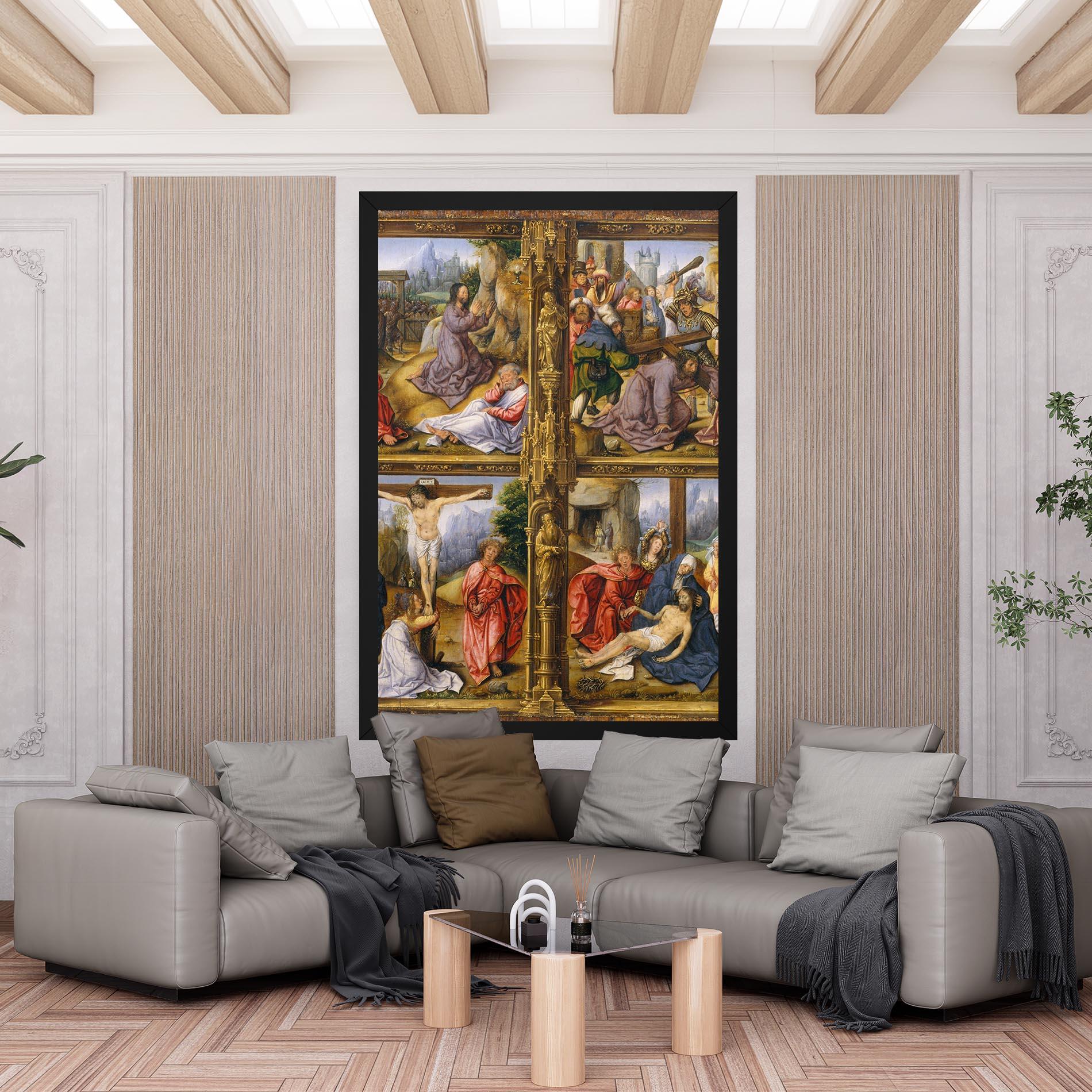 Vászonkép Gold Window View mockup 6