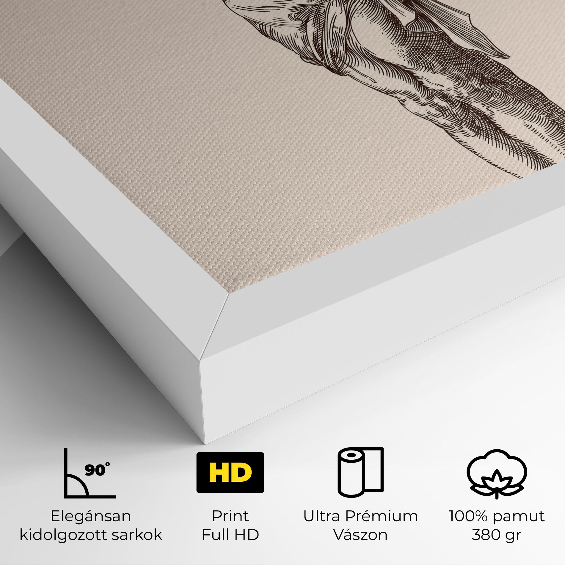 Vászonkép Brown Cross Jesus mockup 4