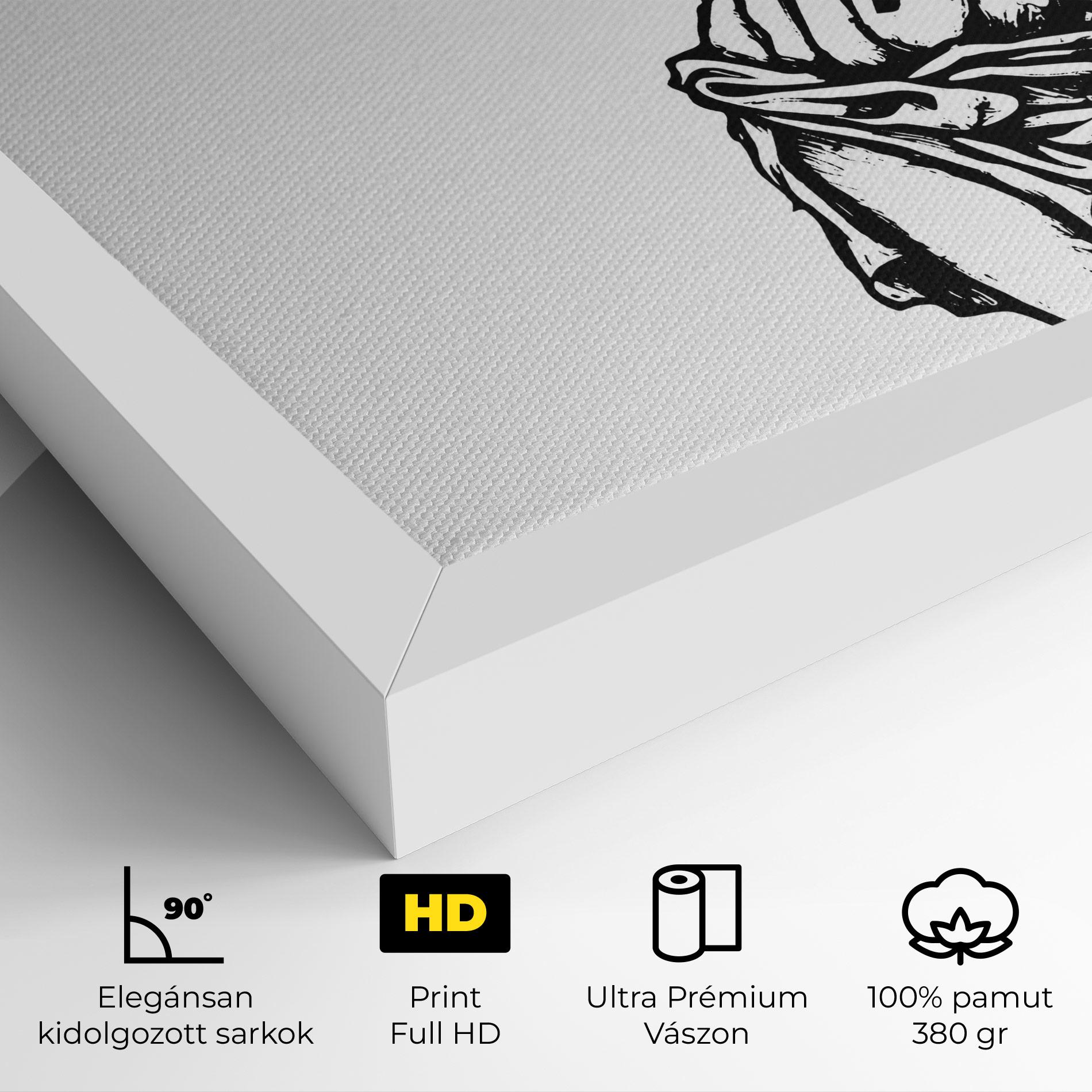 Vászonkép Jesus Black Line mockup 4