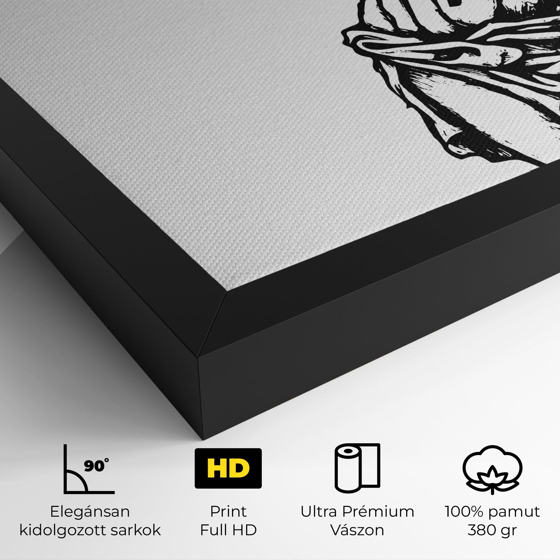 Vászonkép Jesus Black Line mockup 4