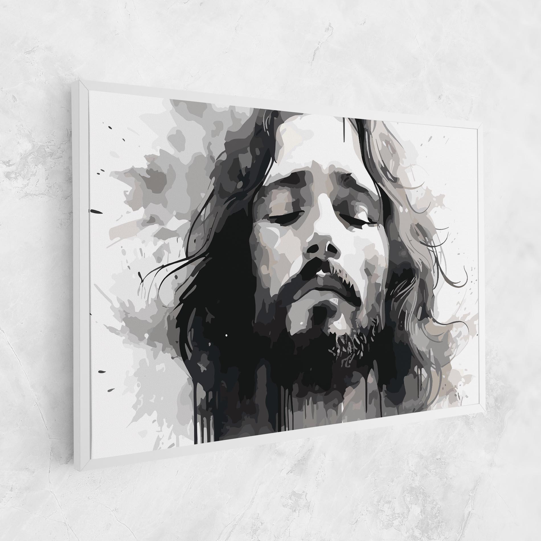 Vászonkép Jesus Ink Art mockup 1