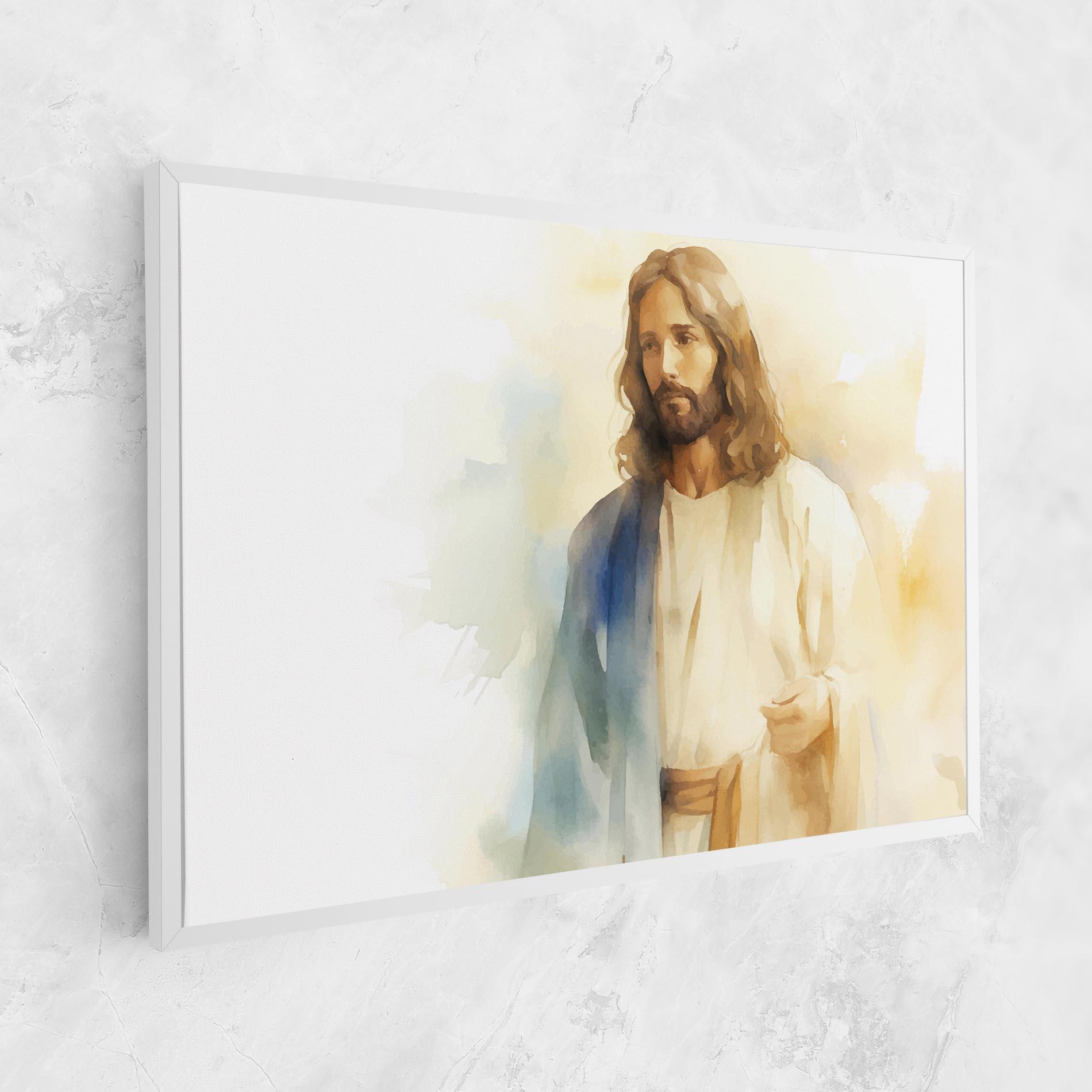 Vászonkép Jesus Light Art mockup 1