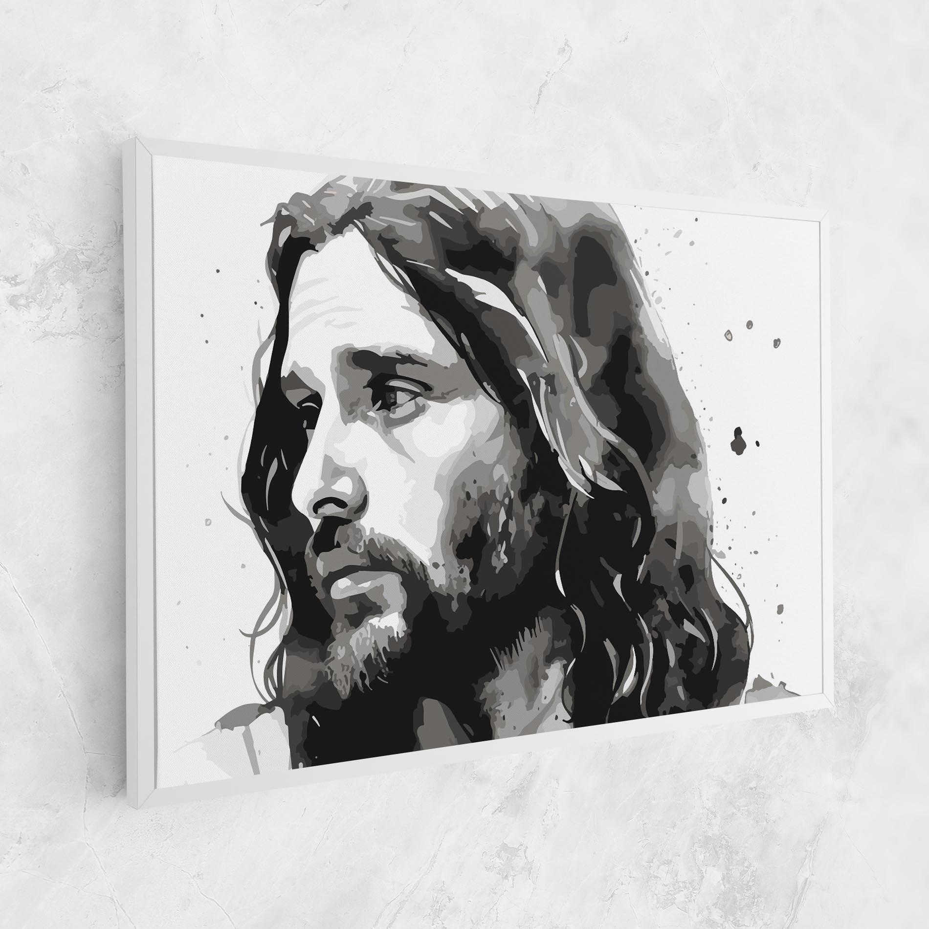 Vászonkép Jesus Watercolor mockup 1