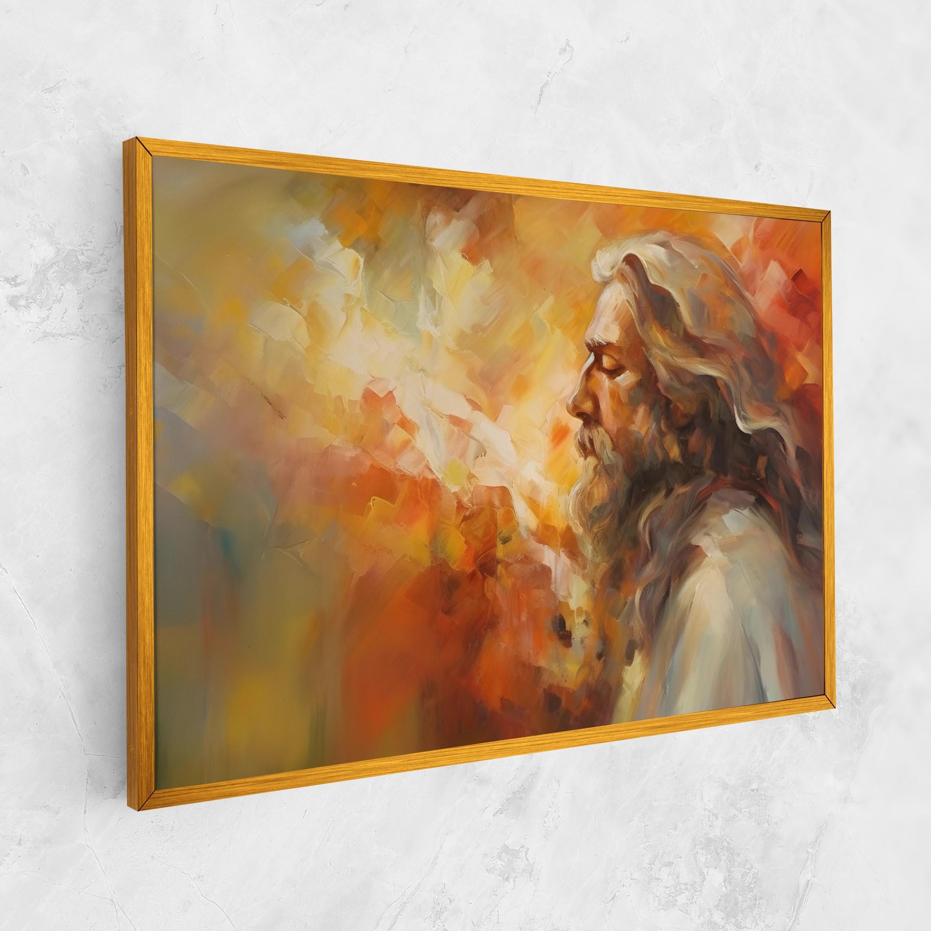 Vászonkép Christ Oil Painting mockup 1