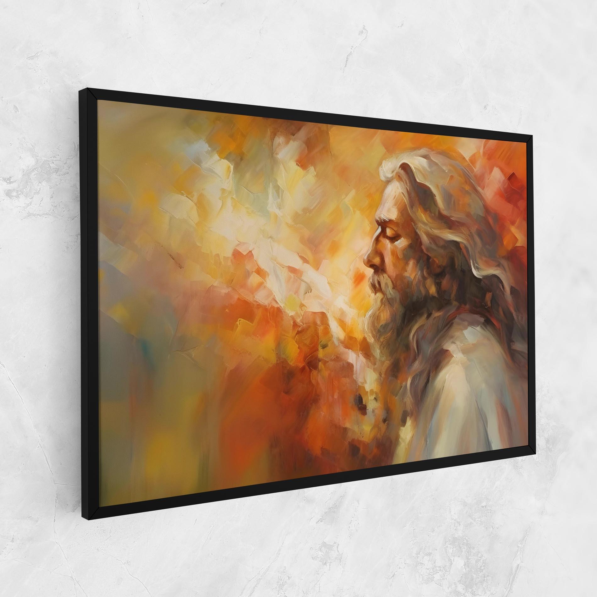 Vászonkép Christ Oil Painting mockup 1