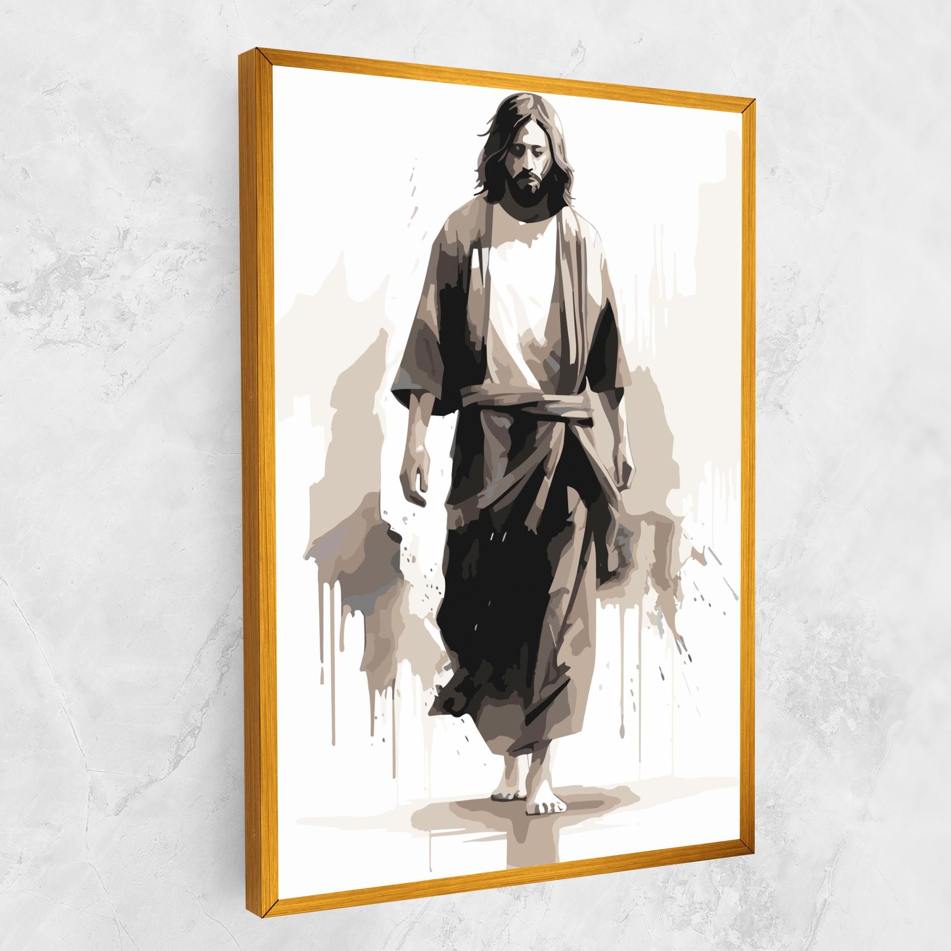 Cream Art Jesus mockup 1