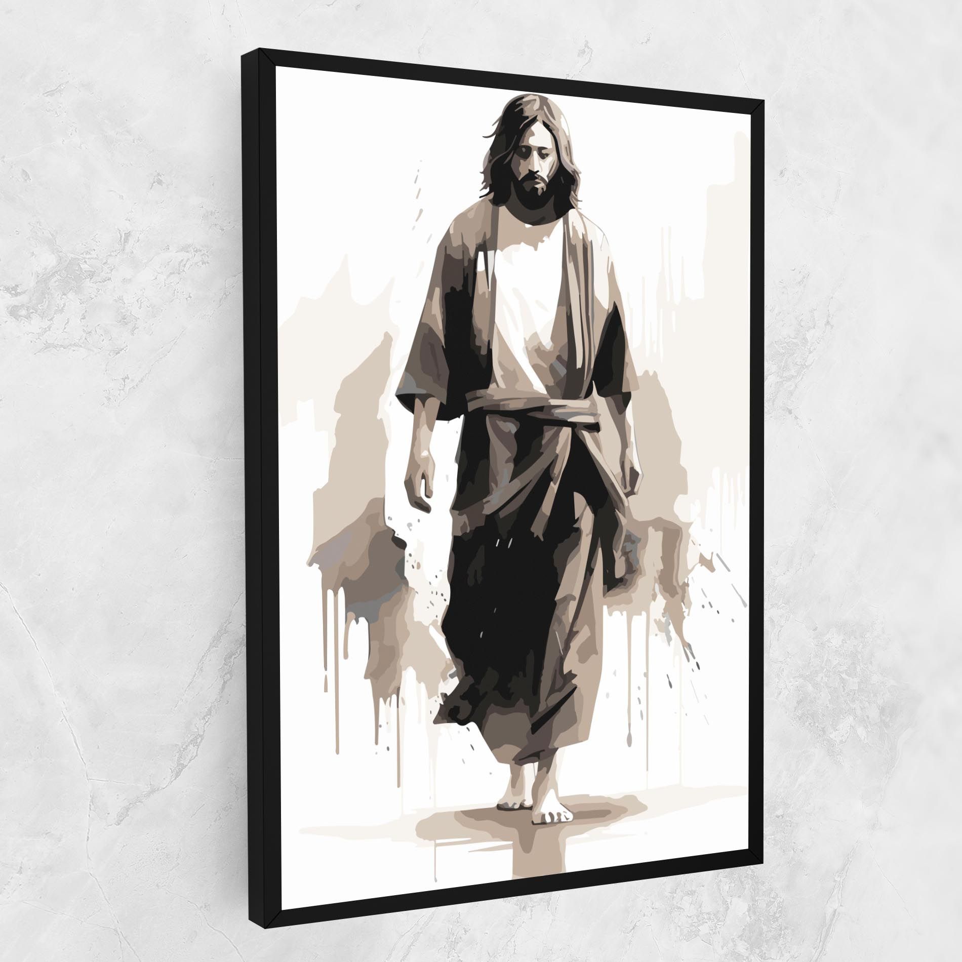 Cream Art Jesus mockup 1