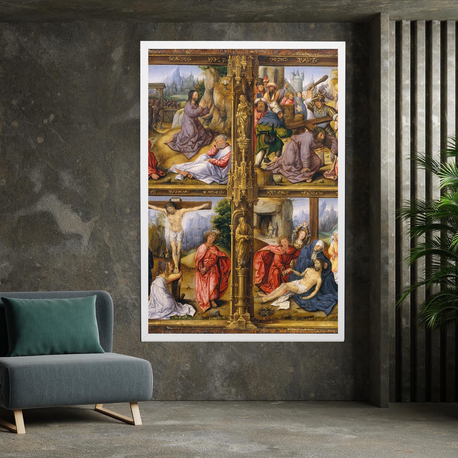 Vászonkép Gold Window View mockup 7