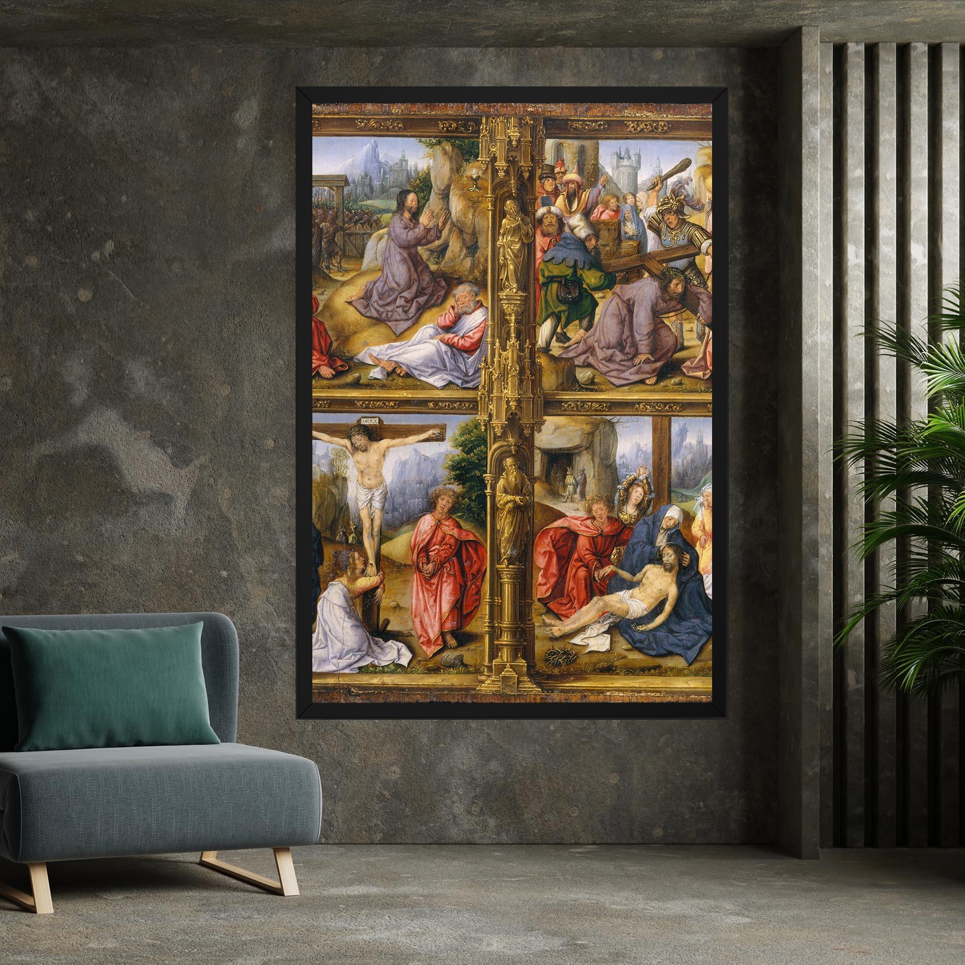 Vászonkép Gold Window View mockup 7