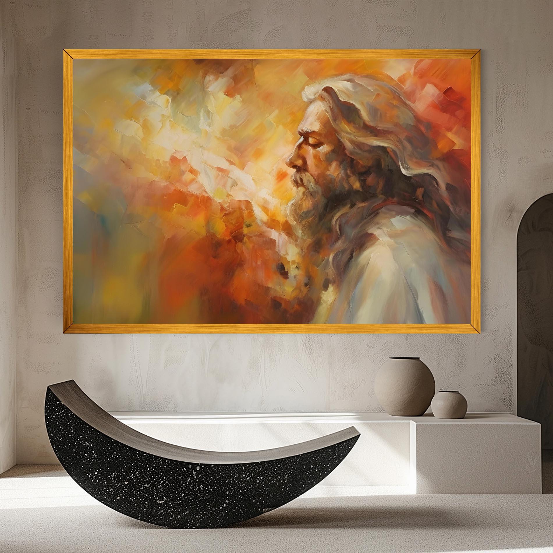 Vászonkép Christ Oil Painting mockup 8