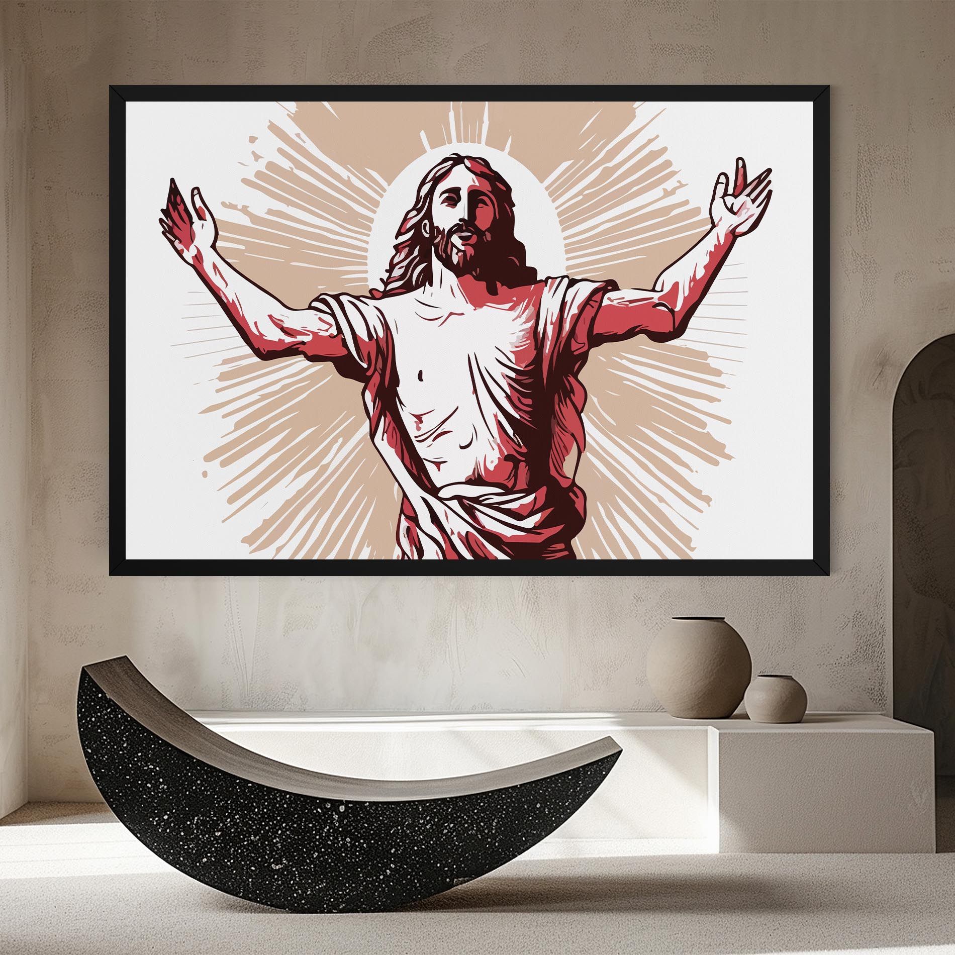 Artistic Jesus mockup 8