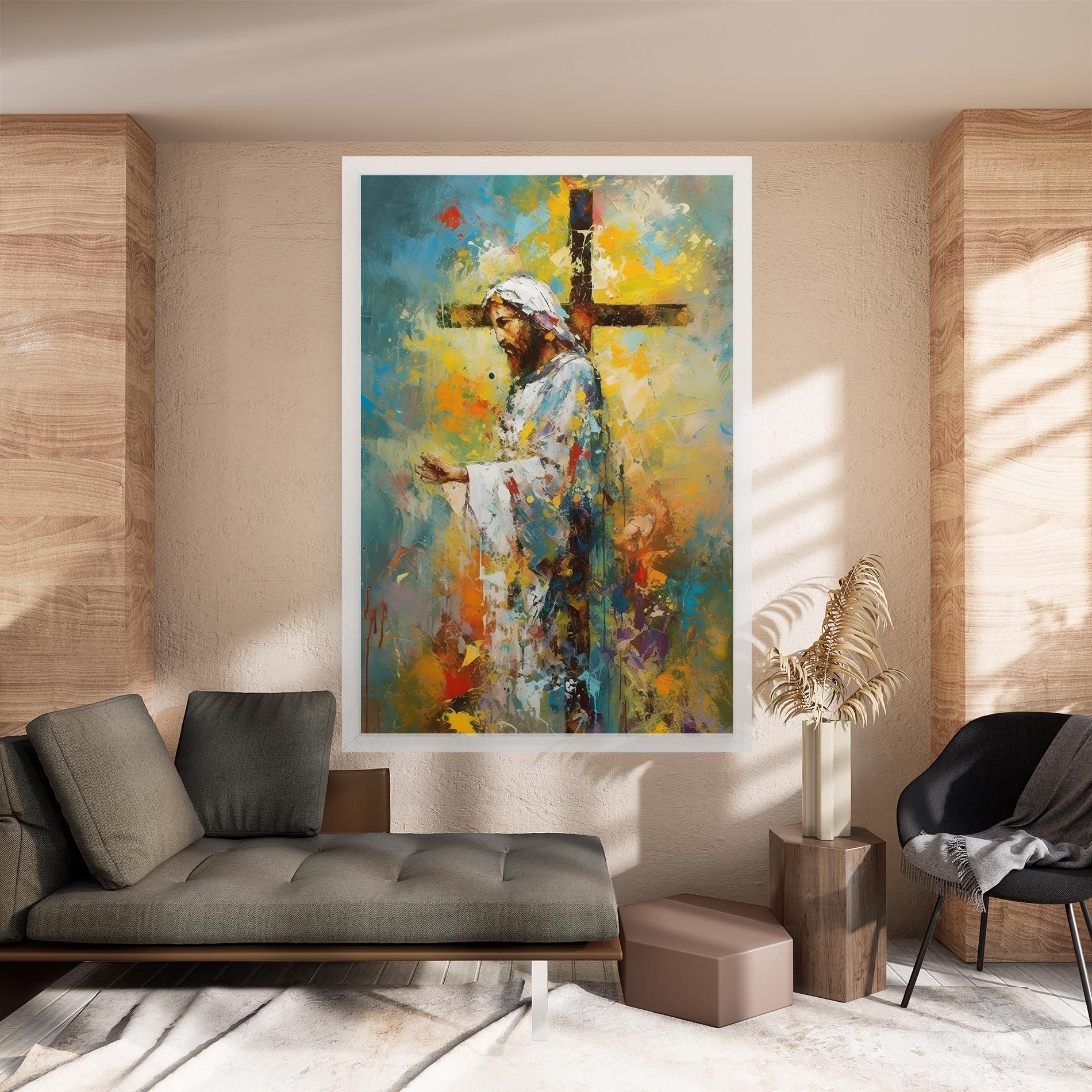 Christ Art Painting mockup 8