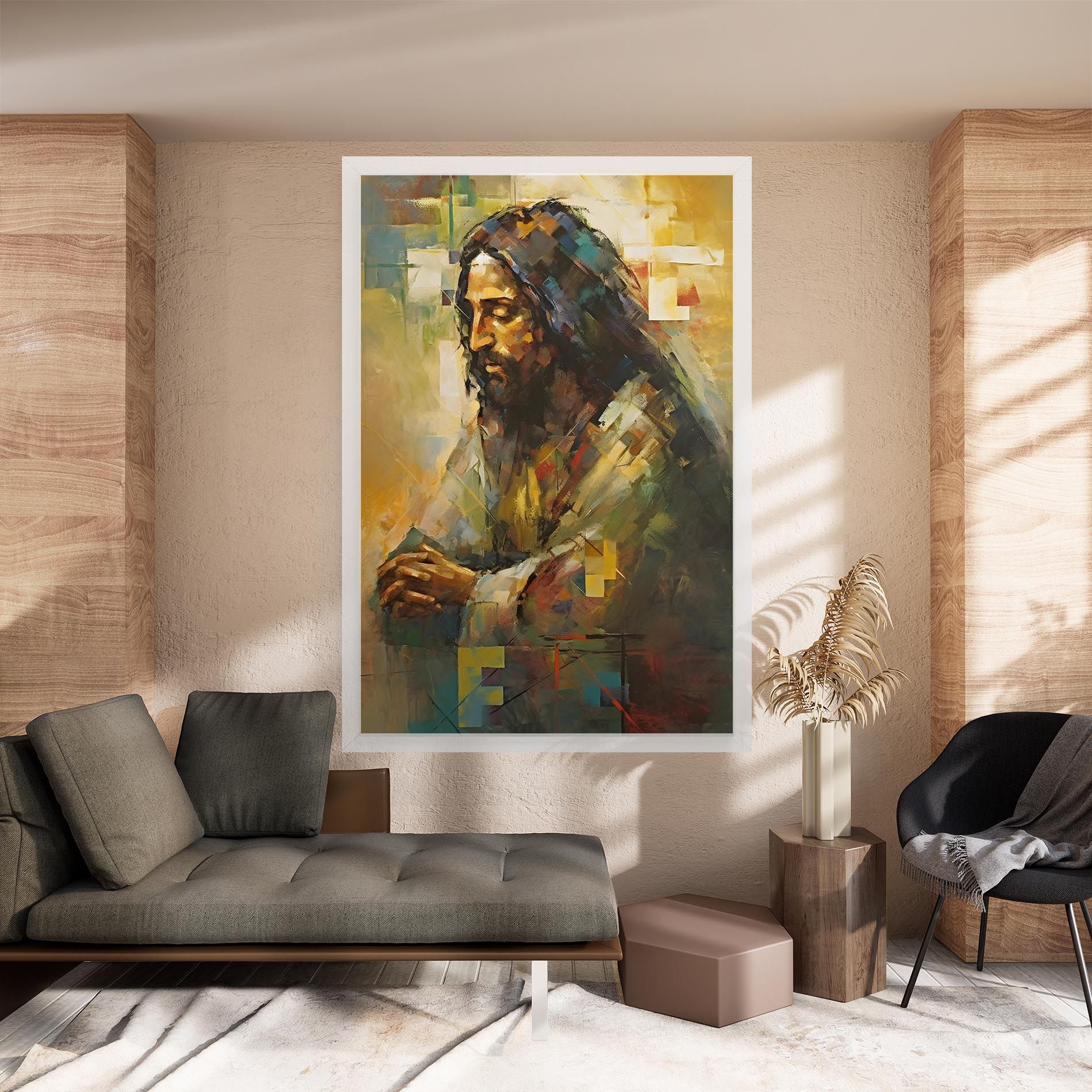 Christ Painting Art mockup 8