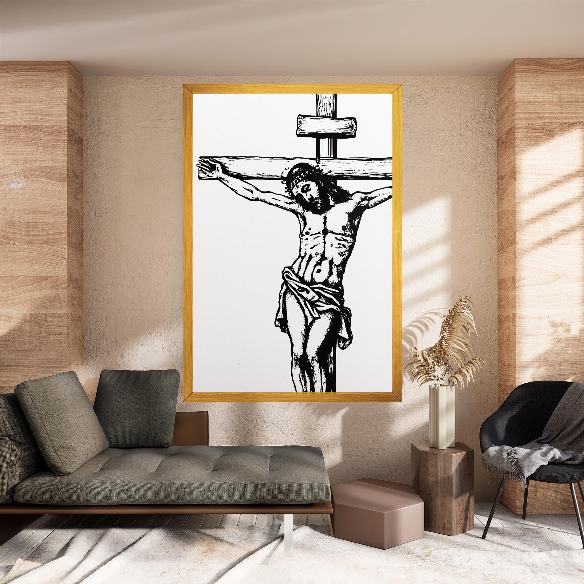 Jesus Black Line mockup 8