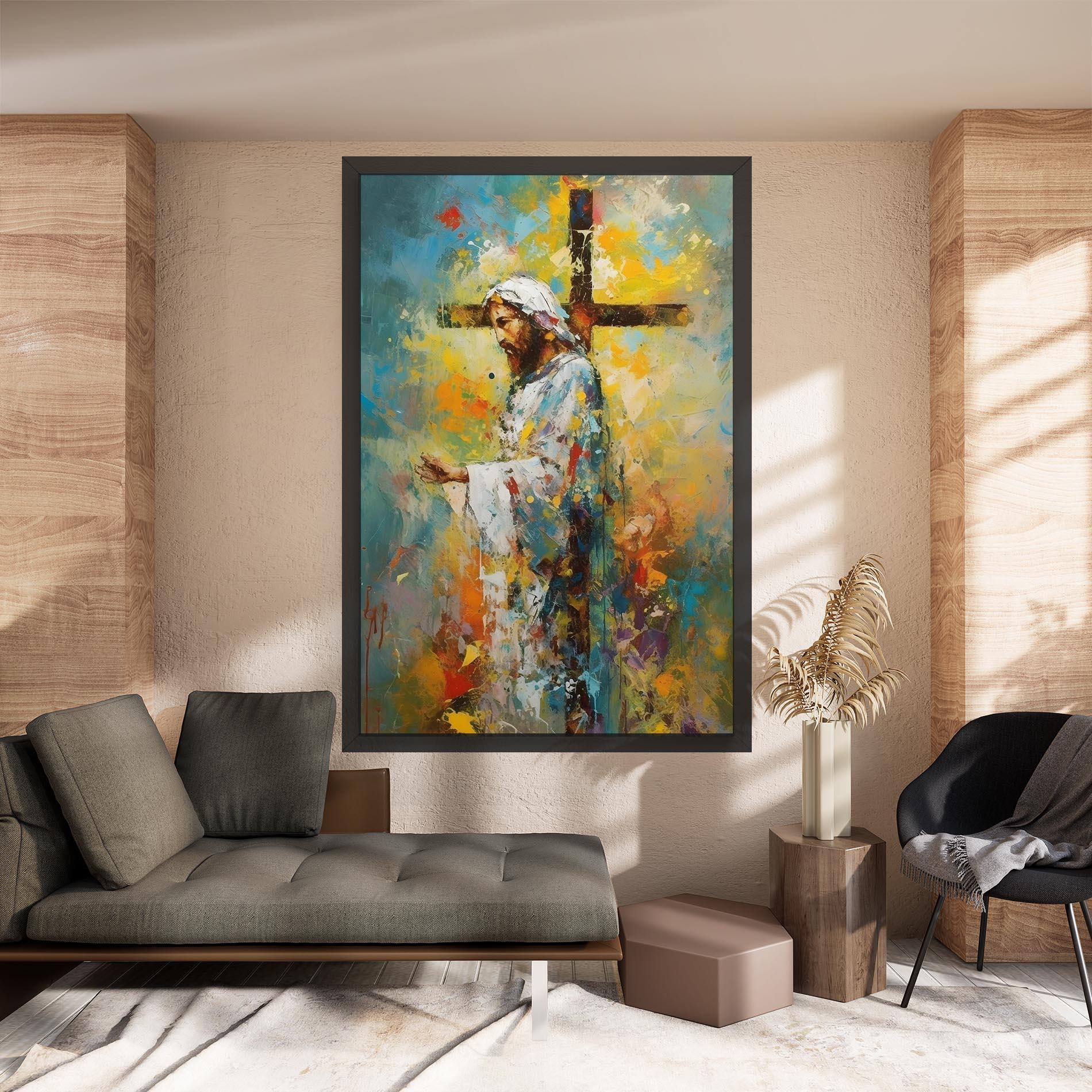 Vászonkép Christ Art Painting mockup 8
