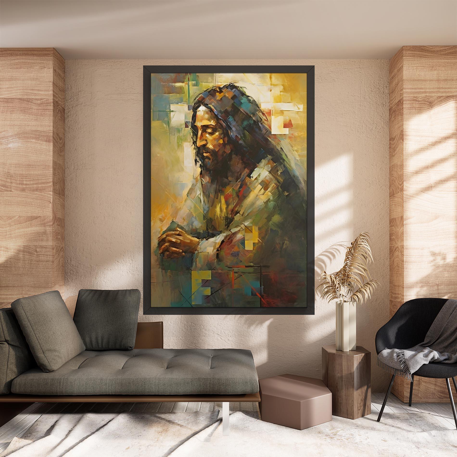 Vászonkép Christ Painting Art mockup 8