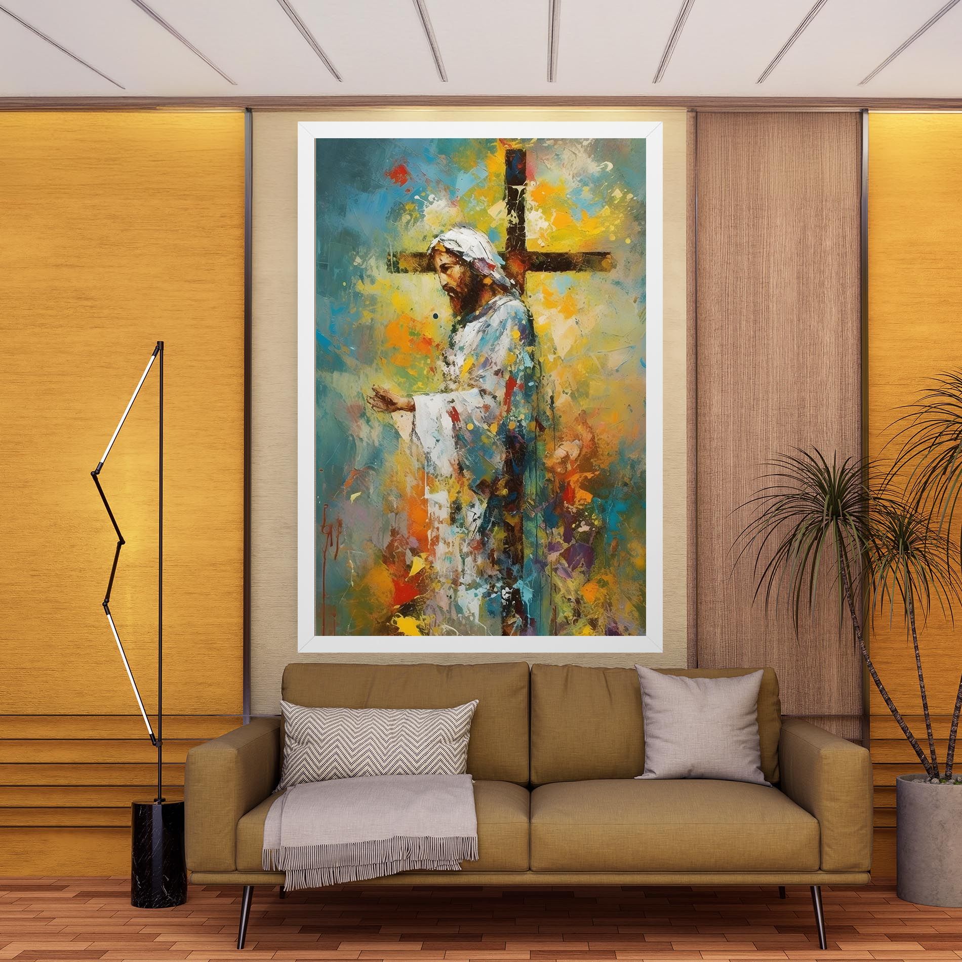 Christ Art Painting mockup 9