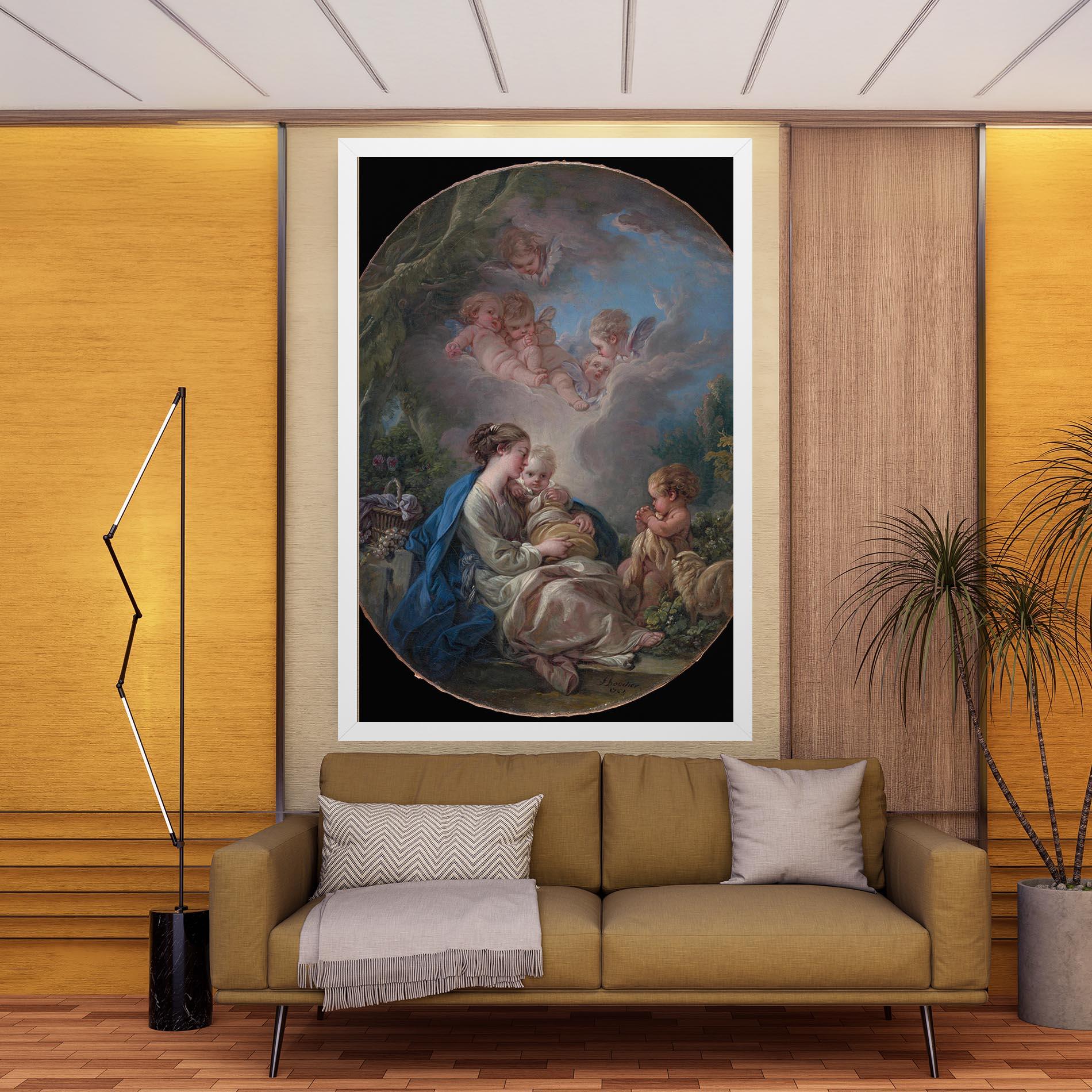 Vászonkép Religious Circle mockup 9