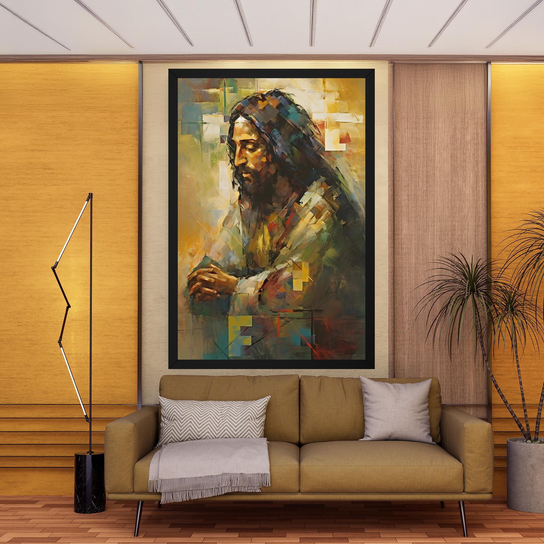 Vászonkép Christ Painting Art mockup 9