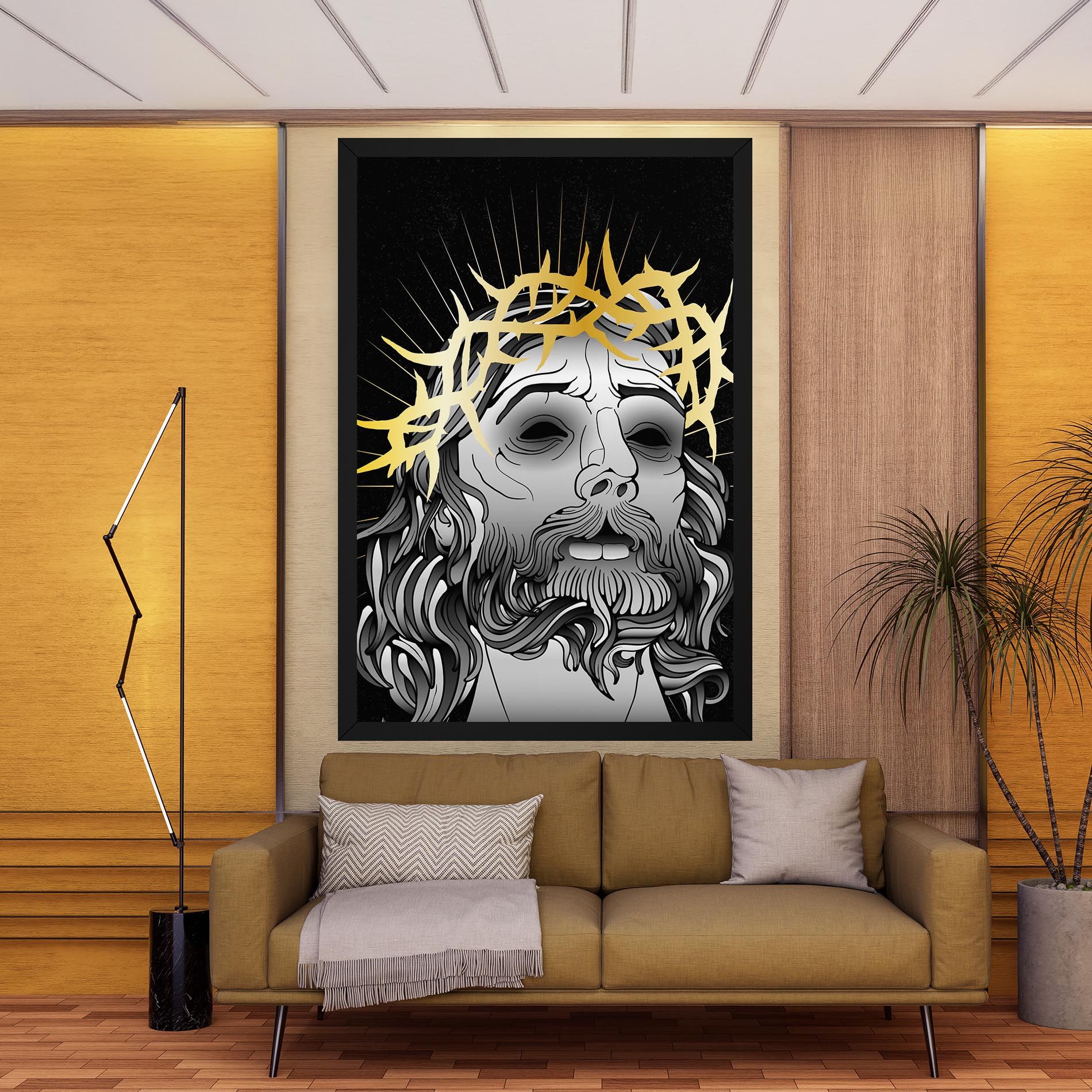 Gold Christ mockup 9